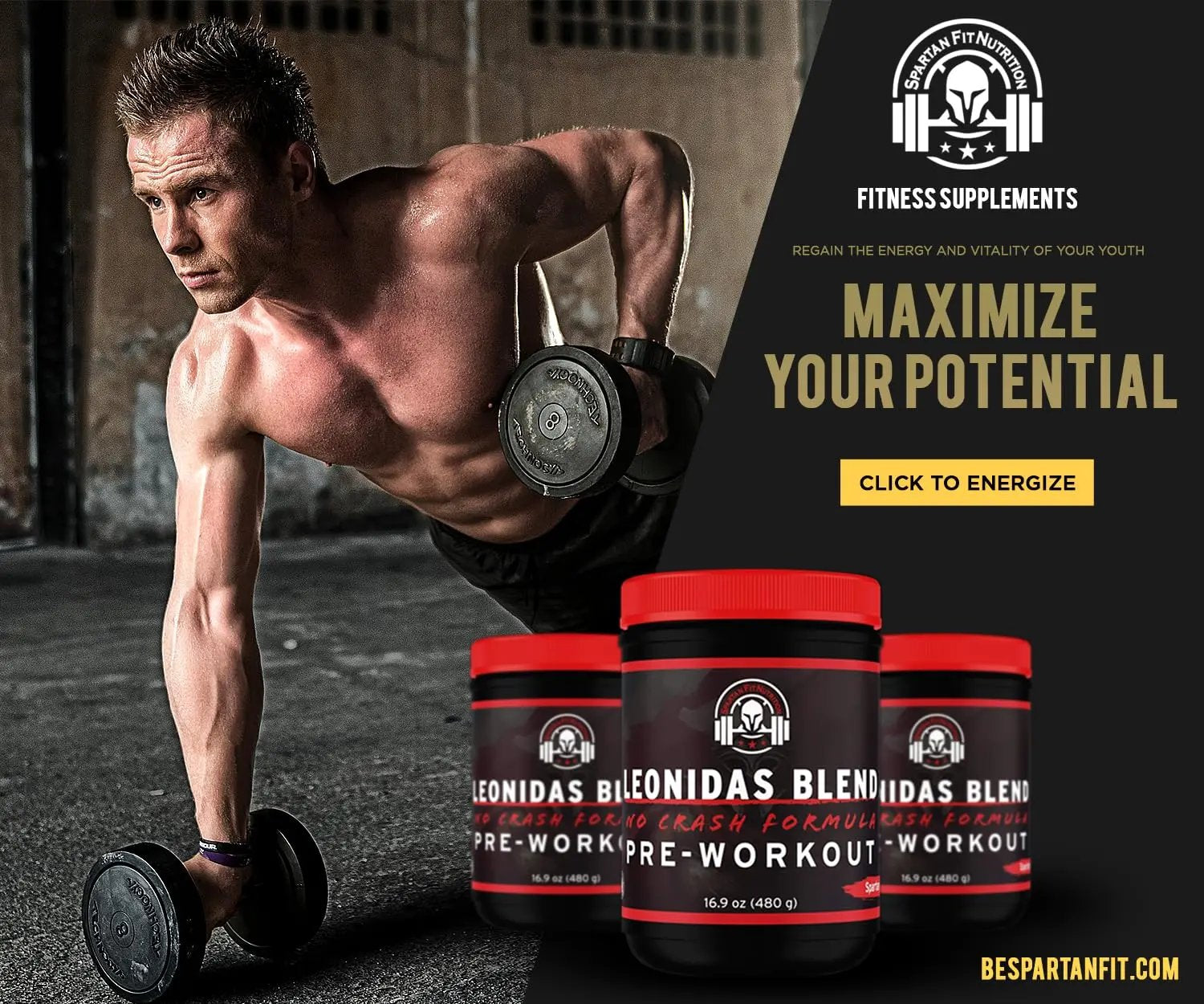 Spartan Fit Nutrition Pre-Workout Powder -Berry Flavor with Full Serving of Creatine +310mg Caffeine Including Brazilian Superfood Guarana - Ashwagandha, & Phosphatidylserine | 30 Servings