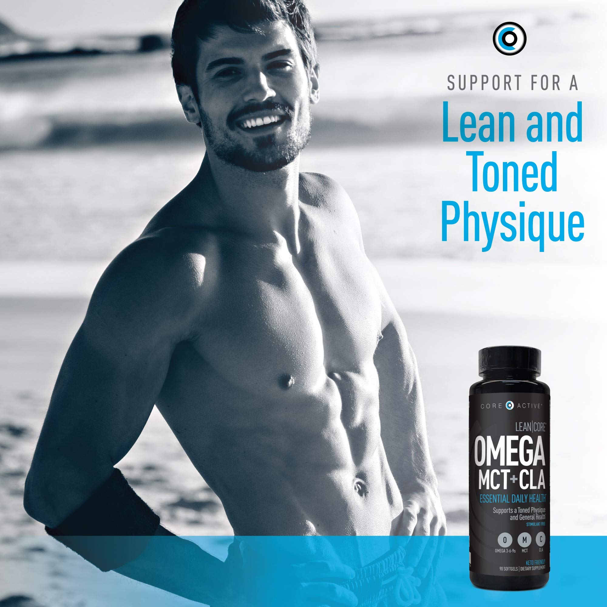 Lean CORE Omega MCT + CLA - Stimulant Free Health Formula, Lean Muscle & Toned (CORE)ACTIVE