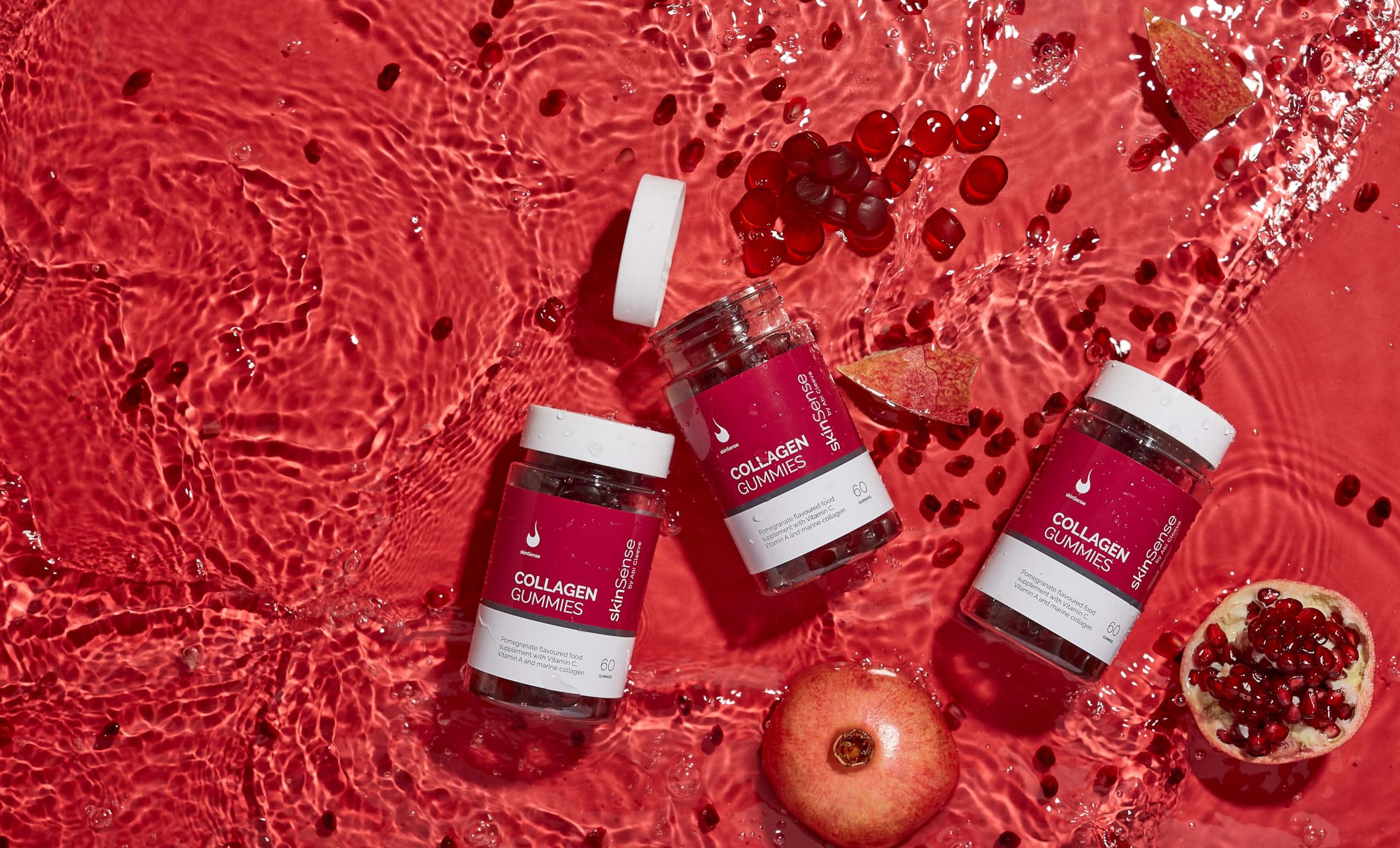 SkinSense Collagen Gummies 60PCS, Marine Collagen Chewable Gummy skinSense