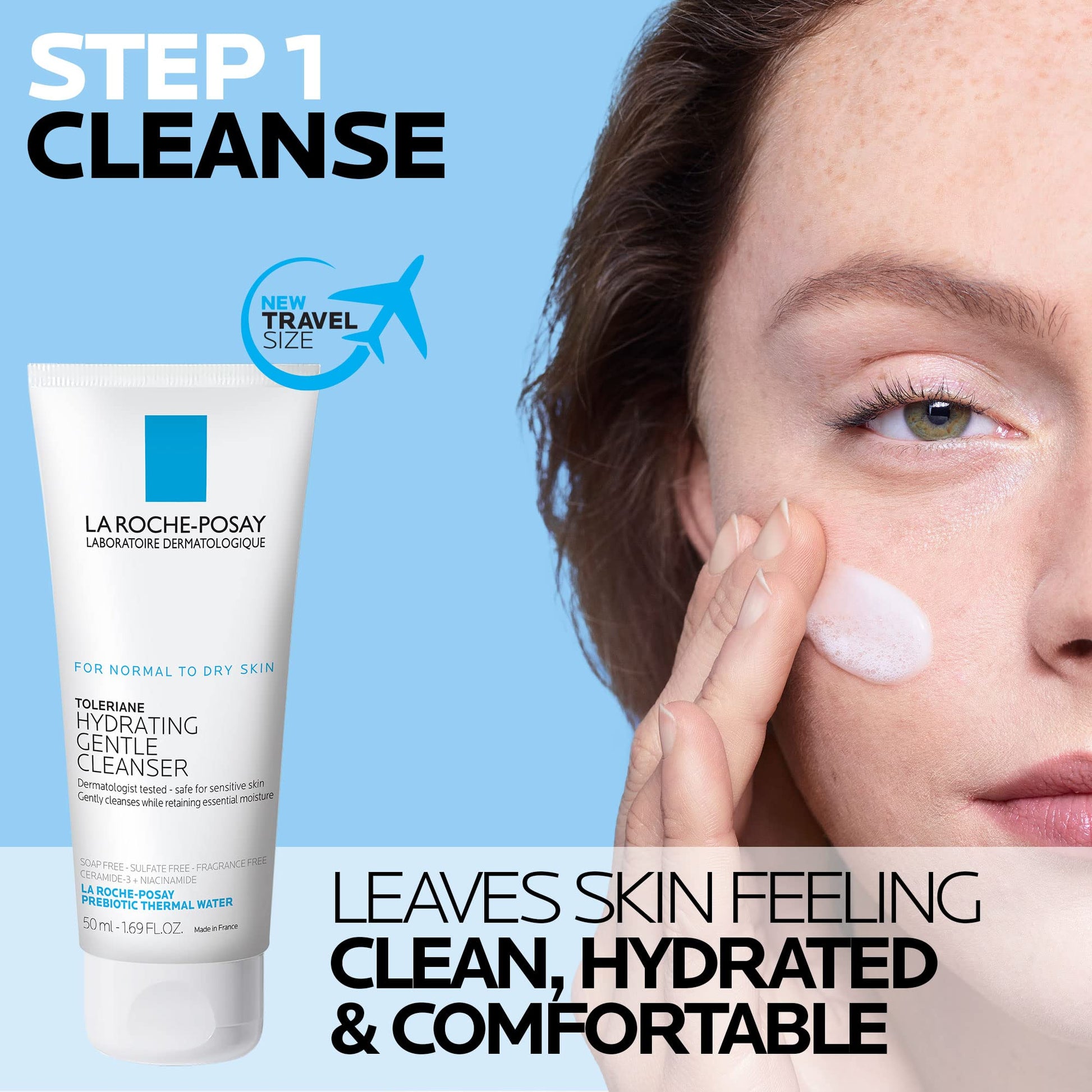 La Roche-Posay Toleraine Skin Care Set | Double Repair Face Moisturizer La Roche-Posay