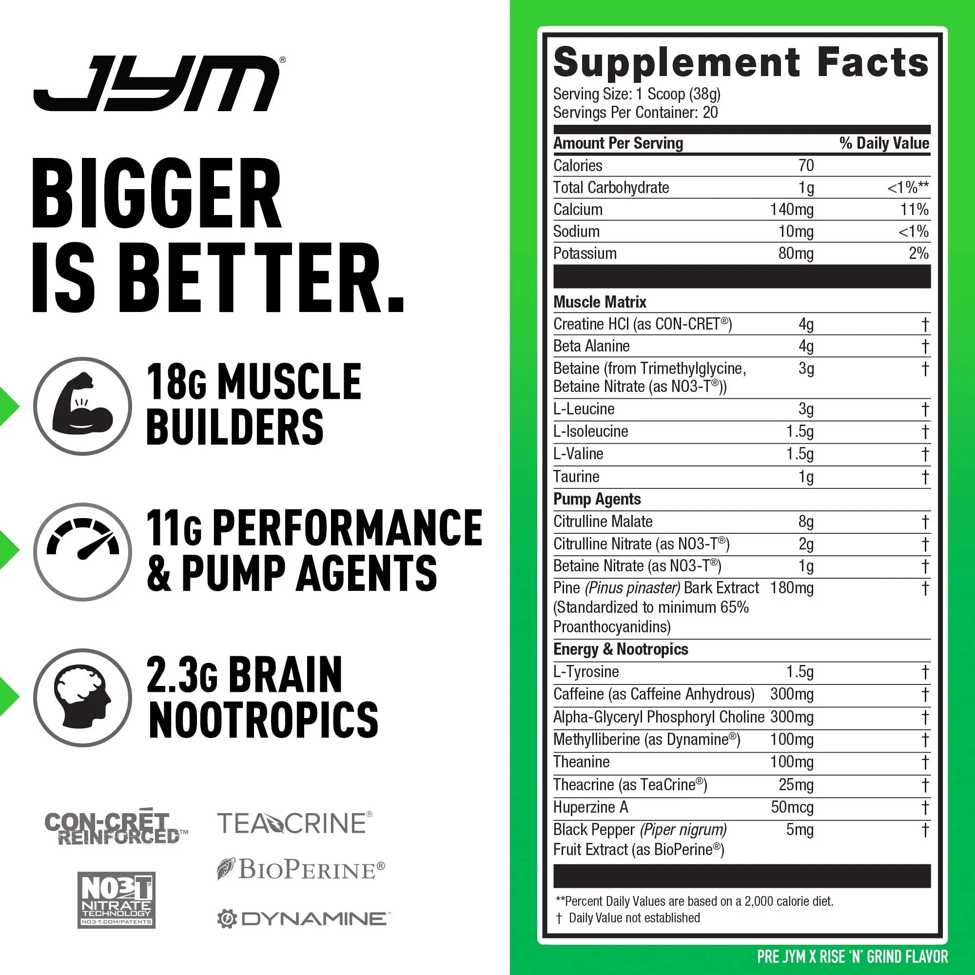 PRE JYM X - Rise N' Grind JYM Supplement Science