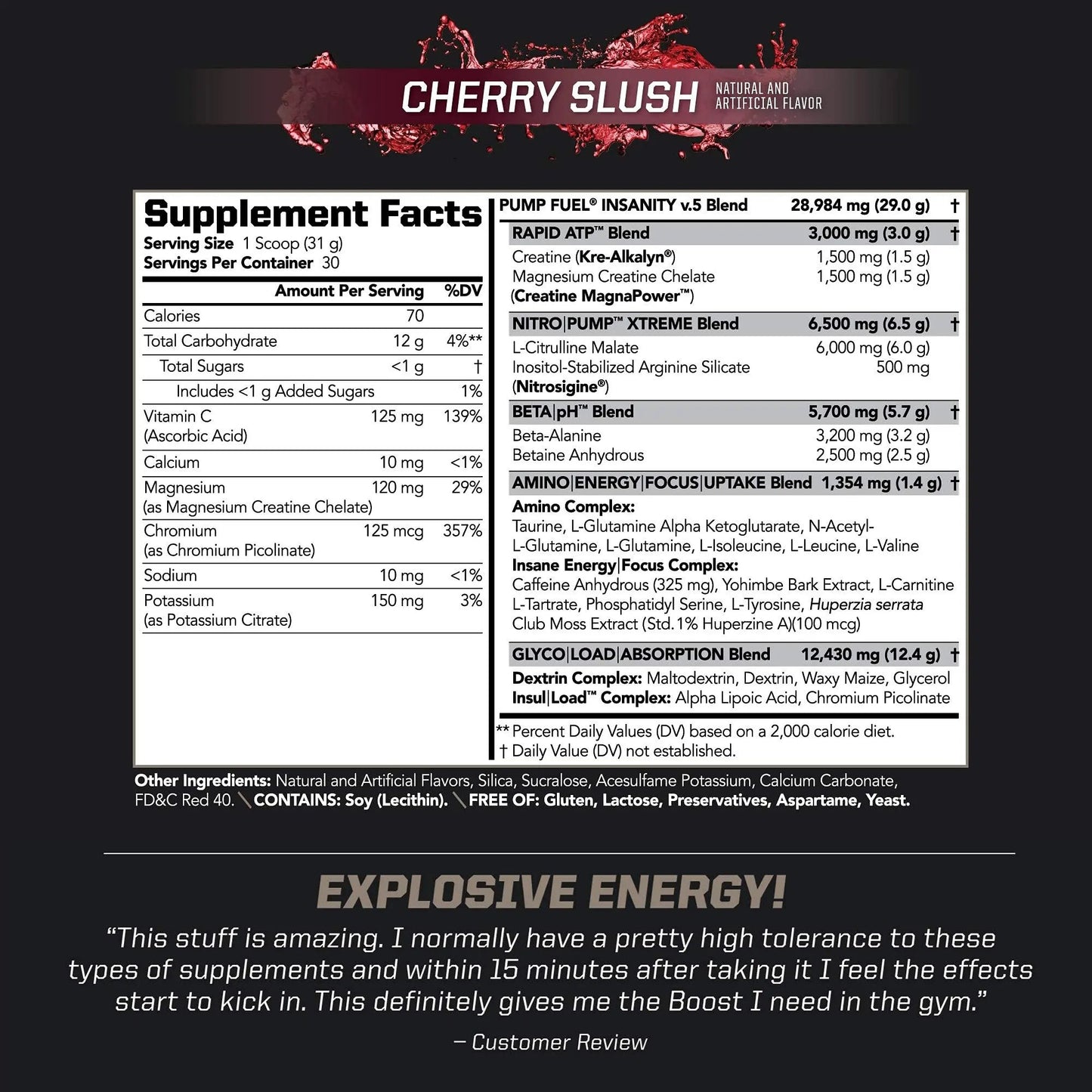 PMD Sports Ultra Pump Fuel Insanity - Pre Workout – Cherry Slush (30 Servings) Sports Omega Cuts Elite Thermogenic Fat Burner (90 Softgels)