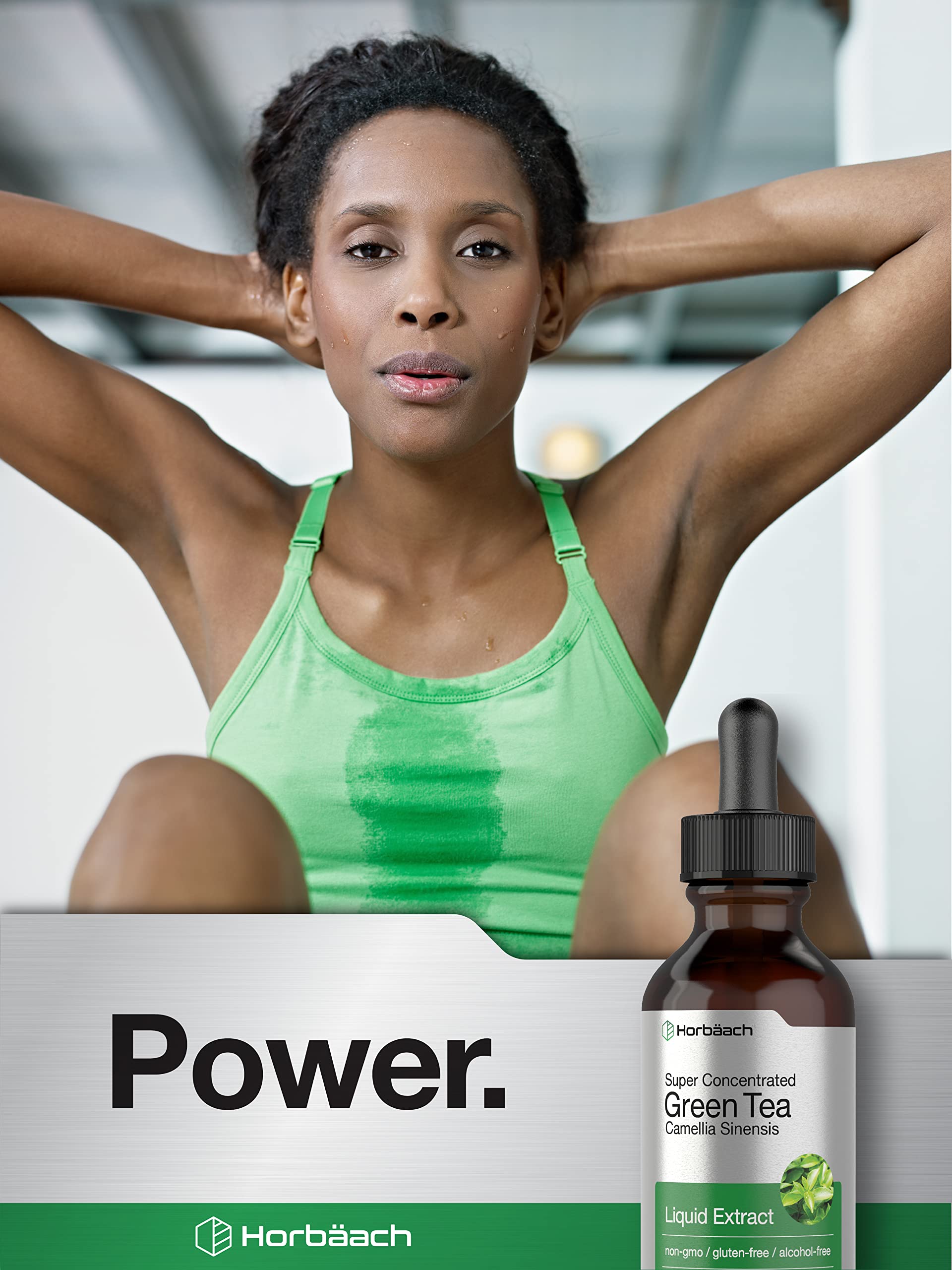 Green Tea Extract Liquid | 2 Fl Oz | Alcohol Free, Vegetarian Tincture | Super Concentrated Horbäach