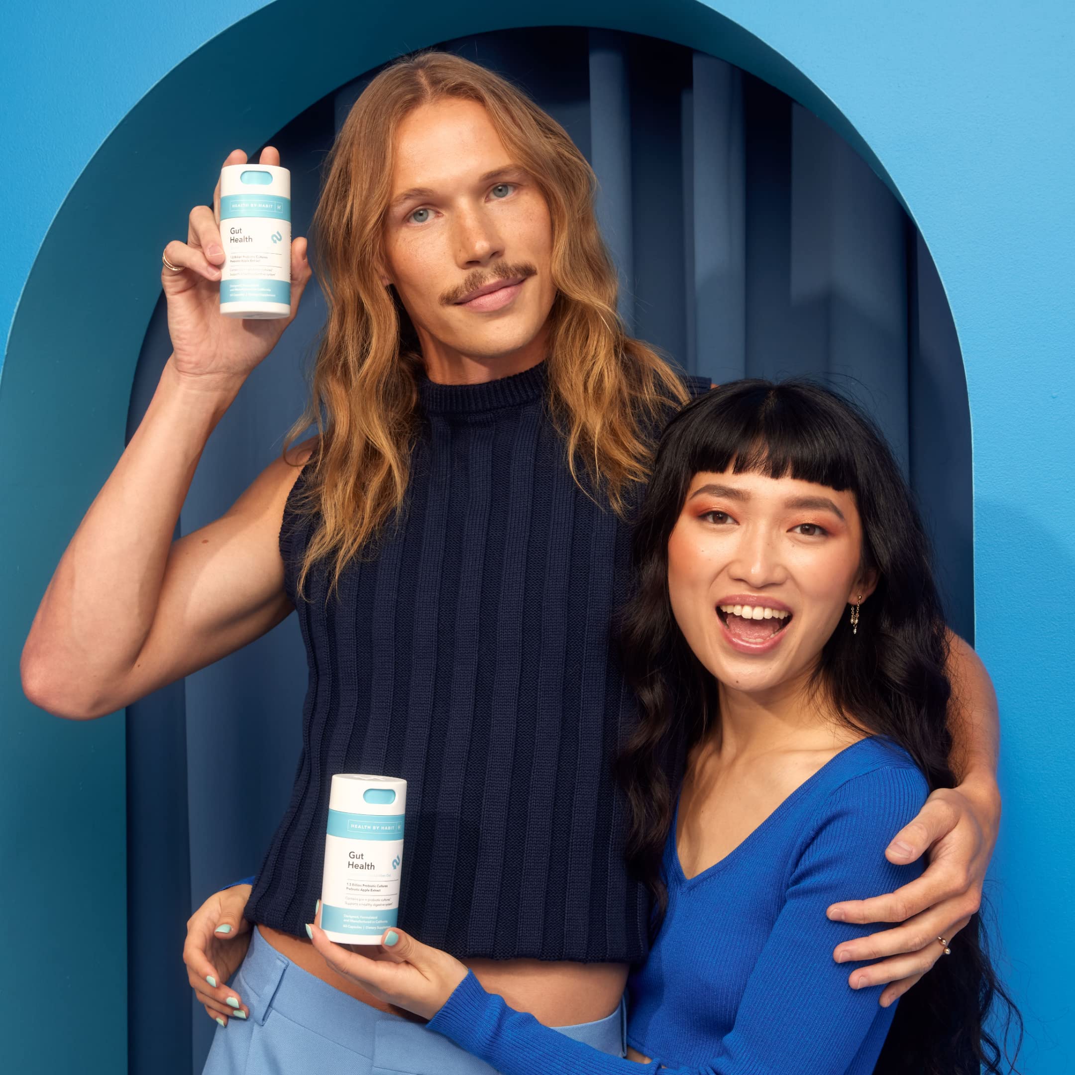 Health By Habit Gut Health Supplement (60 Capsules) - Contains 1.5 Billion probiotic Health By Habit