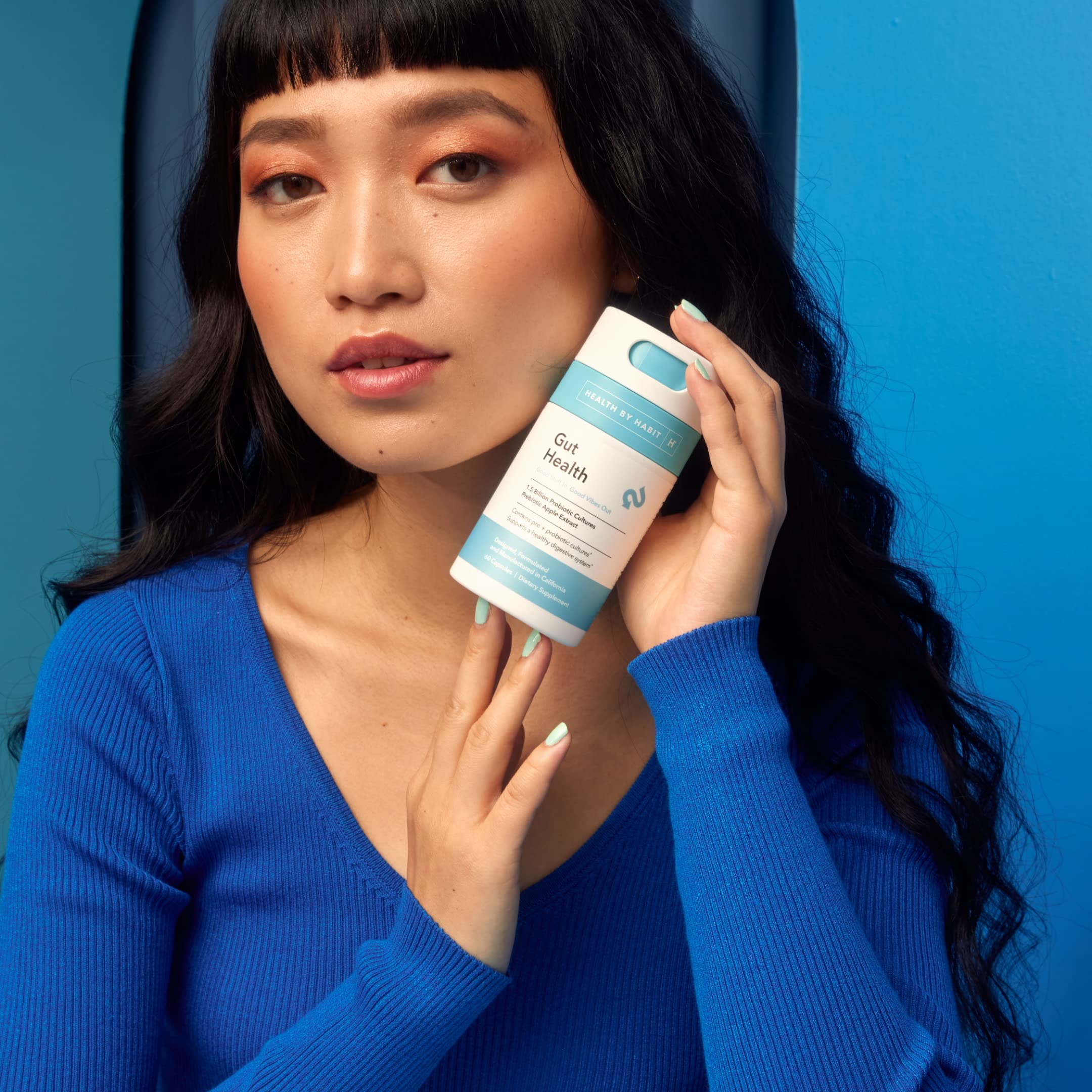 Health By Habit Gut Health Supplement (60 Capsules) - Contains 1.5 Billion probiotic Health By Habit