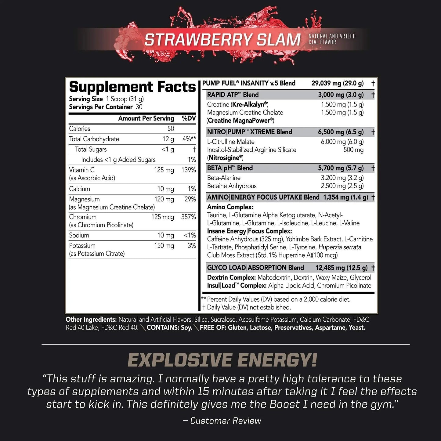 PMD Sports Ultra Pump Fuel Insanity - Pre Workout - Strawberry Slam (30 Servings) Sports Omega Cuts Elite Thermogenic Fat Burner (90 Softgels