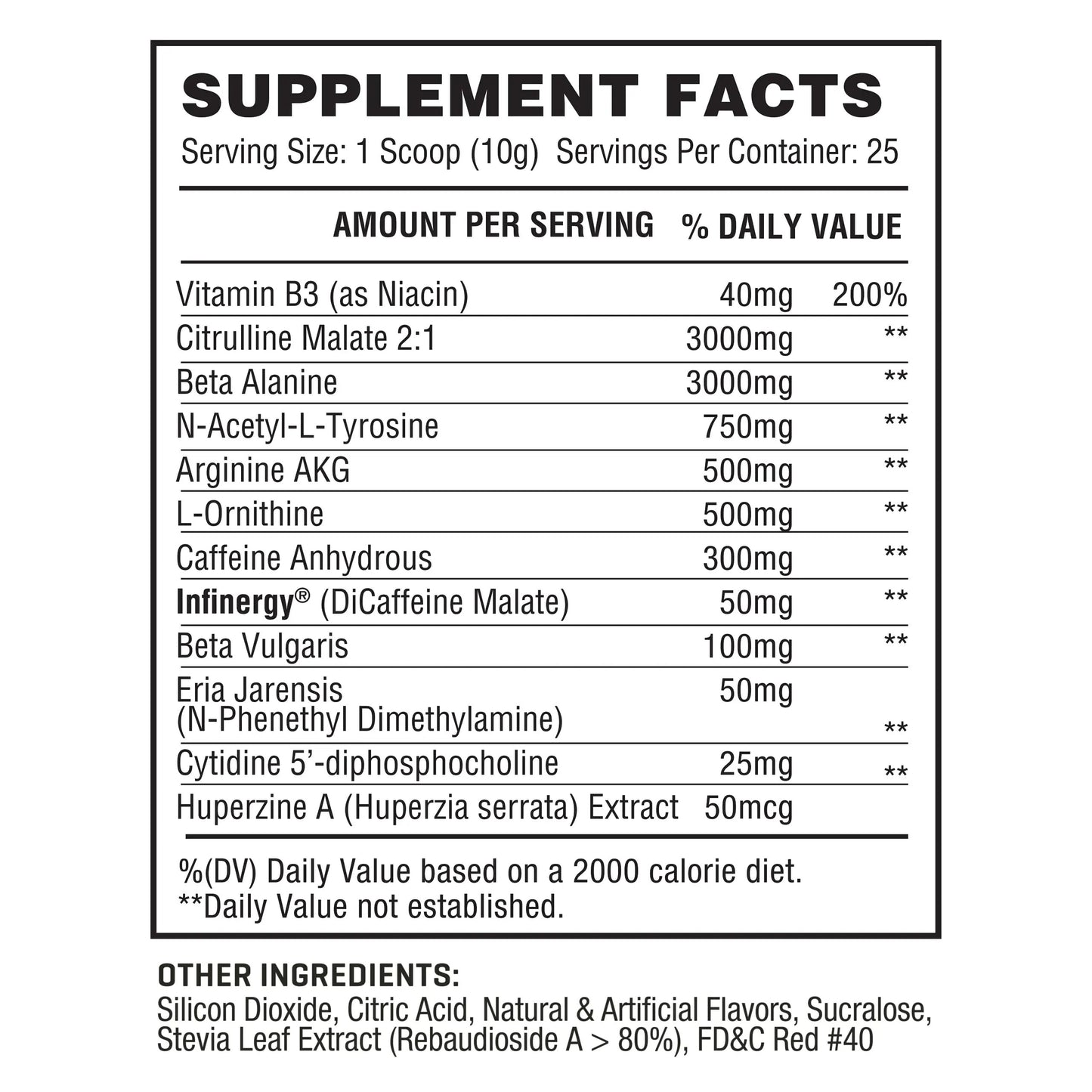 PWR Labz Pre Workout - Pump · Focus · Energy · L-Citrulline, L-Tyrosine, Agmatine, Alpha GPC (Tropic Thunder)