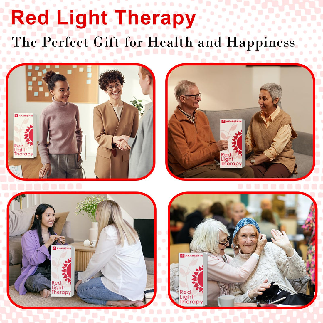 Akarishin Red Light Therapy Lamp-660nm Red Light,850nm & 940nm Infrared Light Therapy