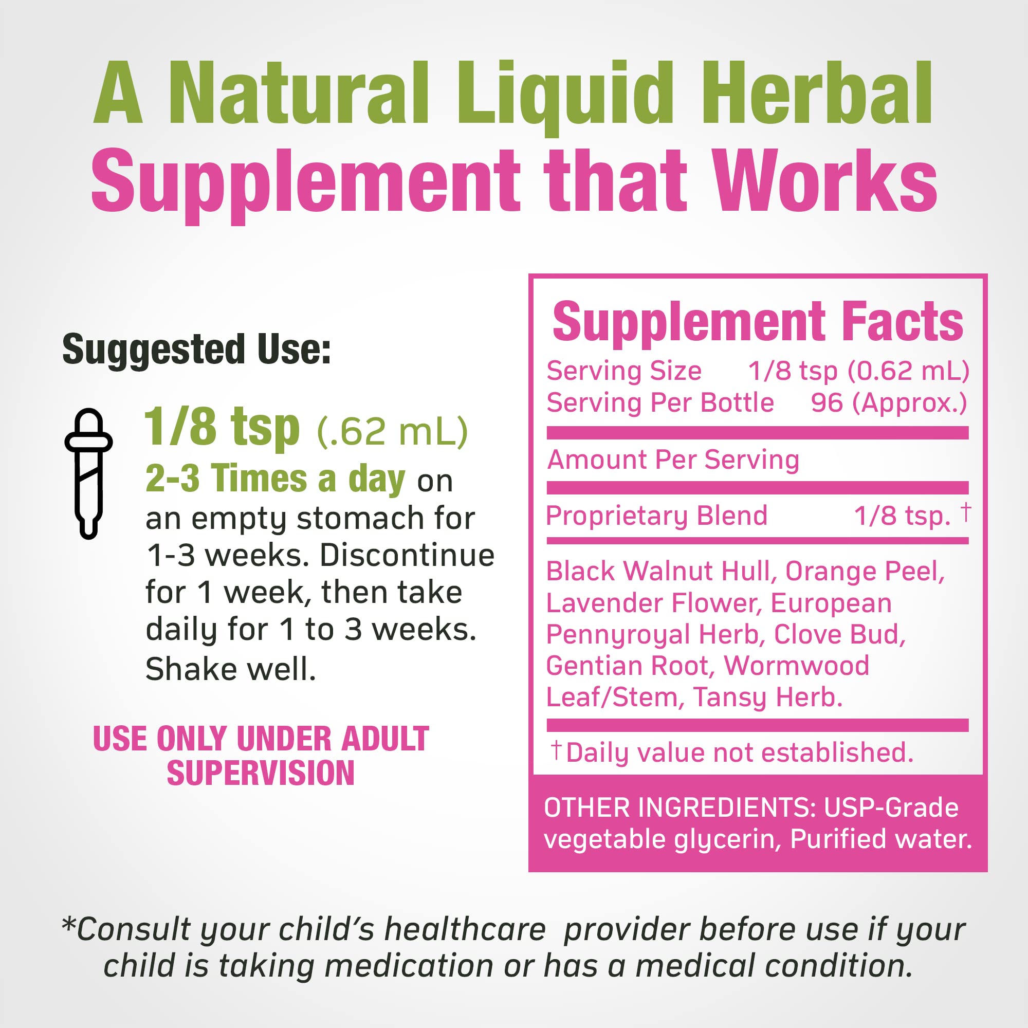 Cedar Bear - Intestinal Cleanse for Kids, Liquid Herbal Supplement for Detox Cleanse Cedar Bear Naturales