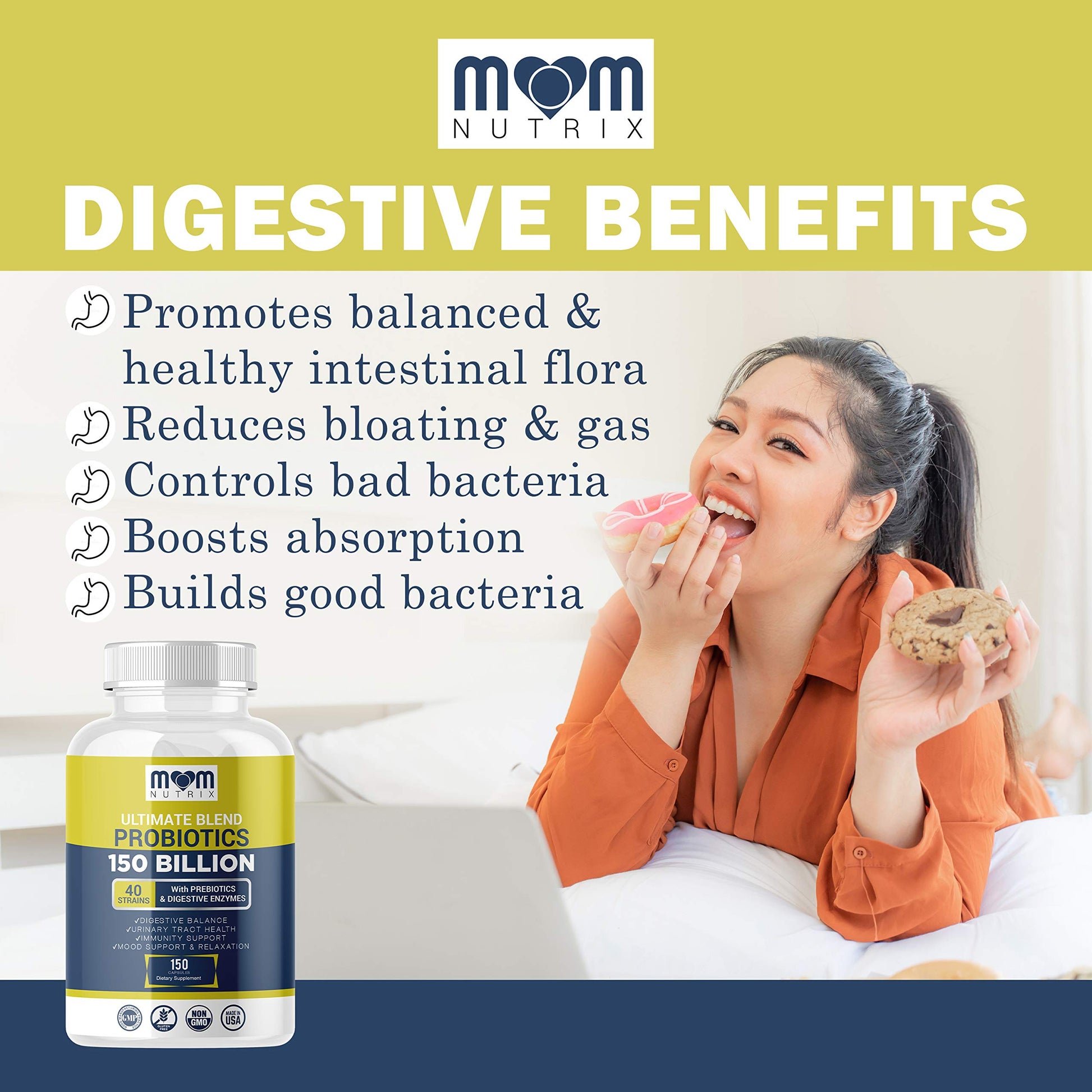 Probiotics 150 Billion CFU - 40 Strain Probiotics for Women, Probiotics for Men and Adults Dr. JOEL'S