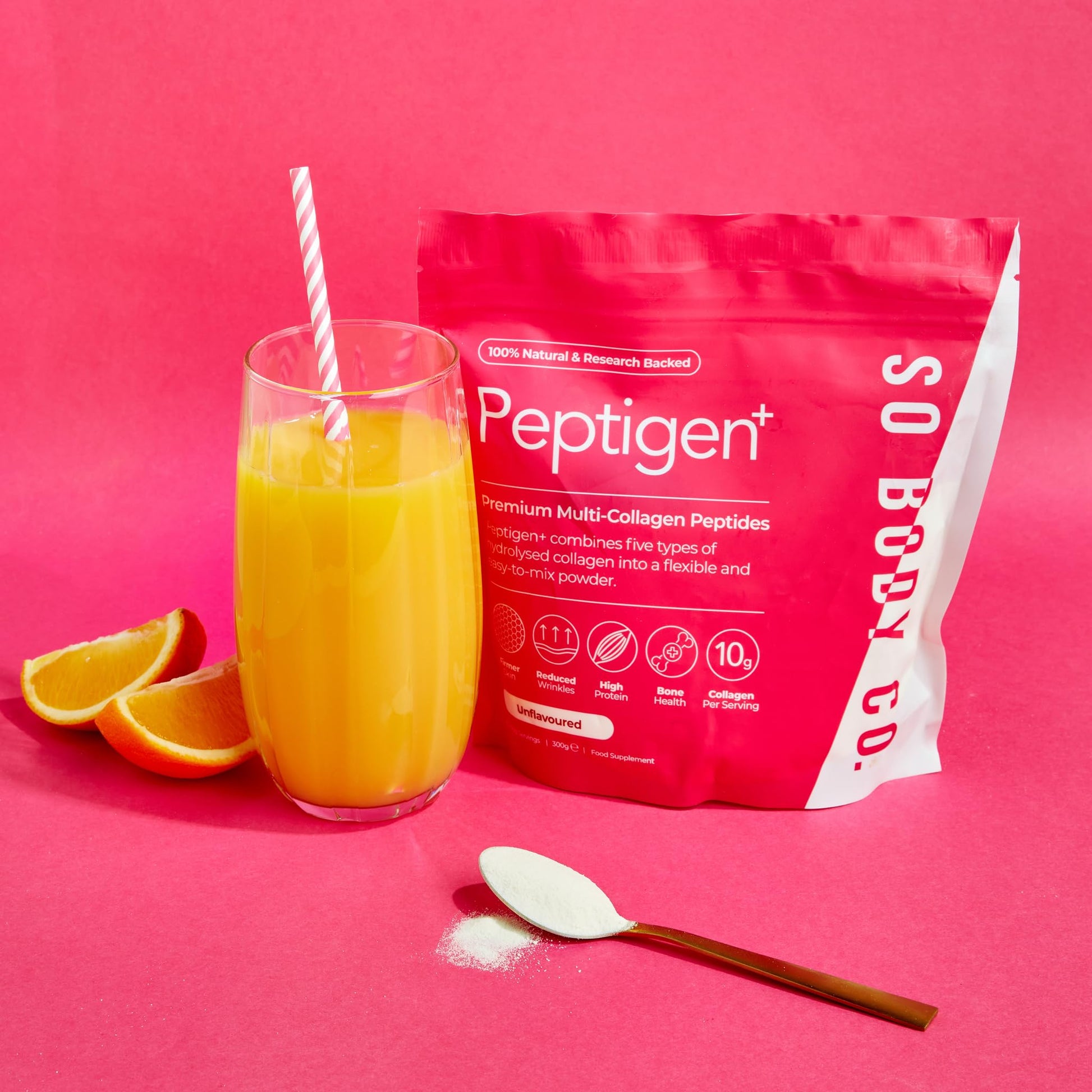 SoBodyCo Premium Collagen Supplement, Unique 5 Types of Collagen Powder, 300000mg, Collagen Peptides, Collagen So Body Co