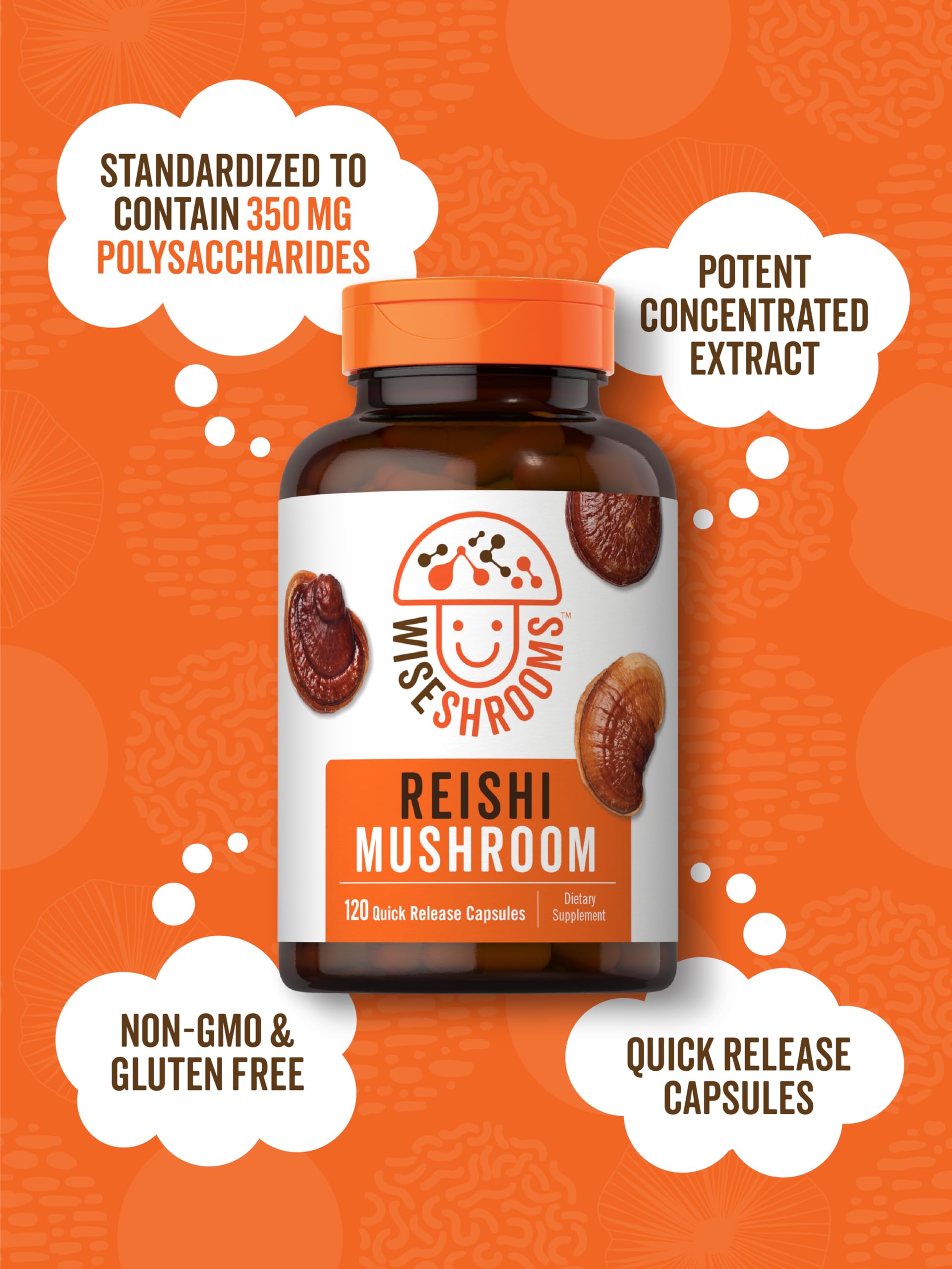 Carlyle Reishi Mushroom Capsules 5000 mg |120 Count | Non-GMO and Gluten Free Extract Carlyle