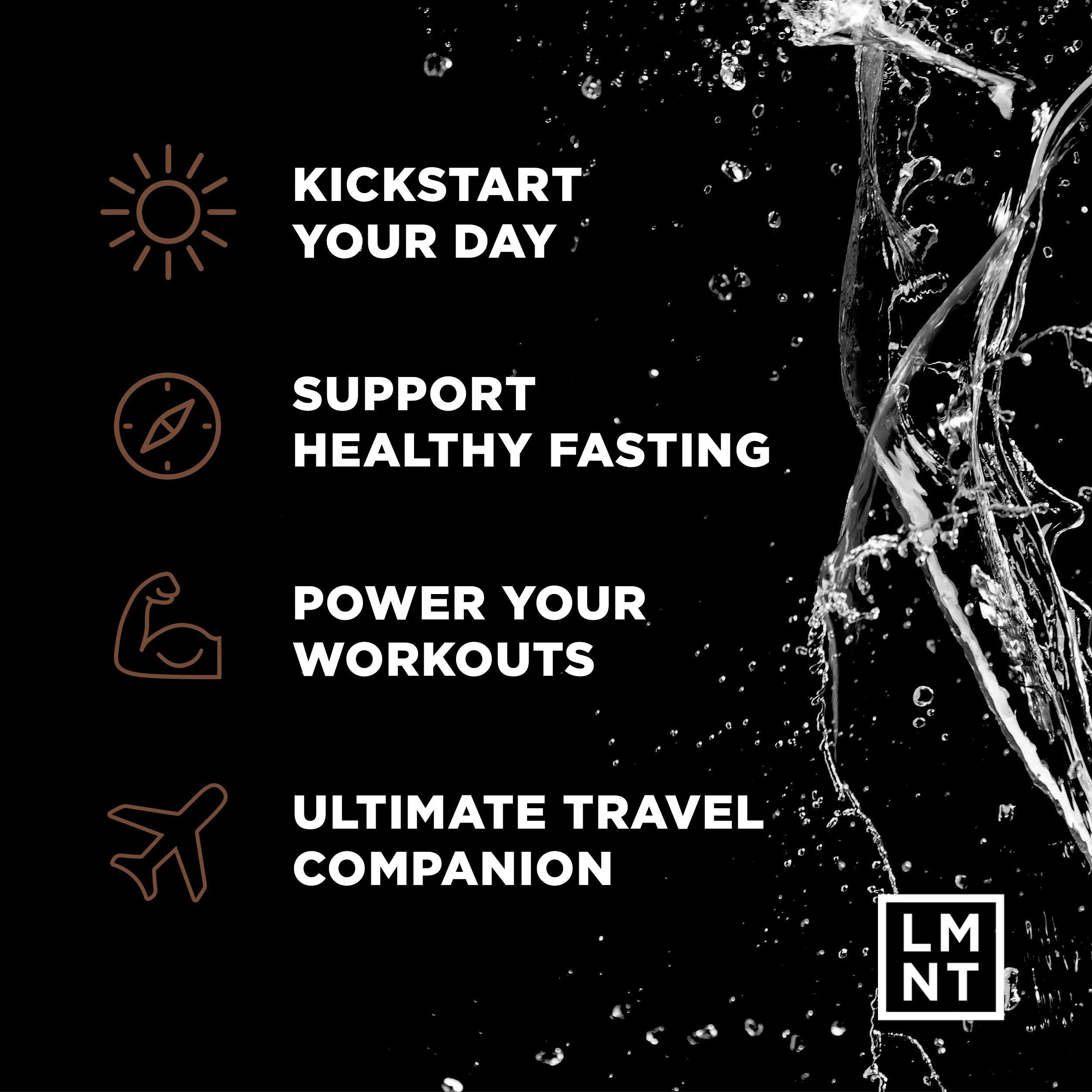 LMNT Zero-Sugar Electrolytes - Hot Chocolate Salt - Hydration Powder Packets Drink LMNT
