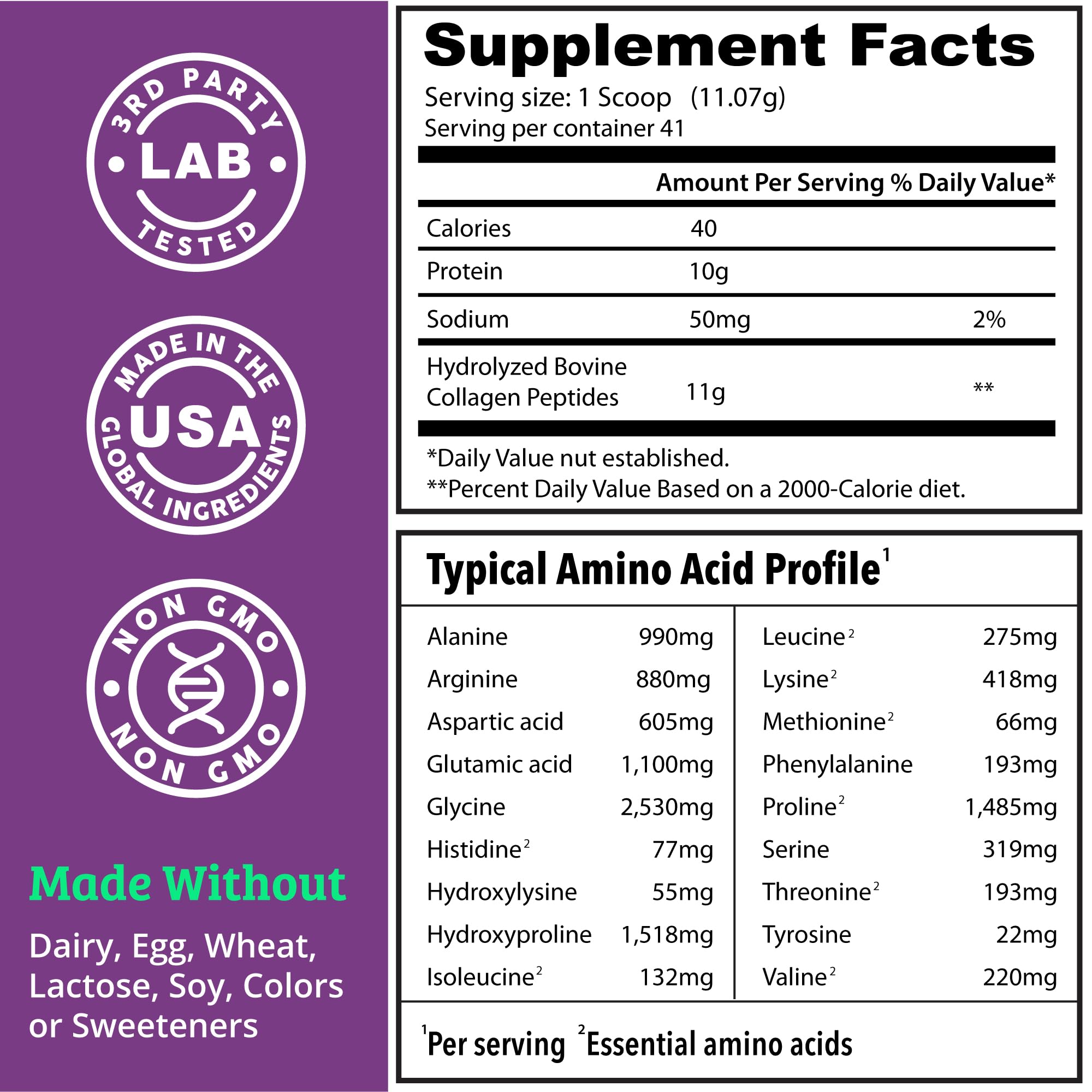 Collagen Protein Powder. Grass Fed Collagen Powder for Women & Men. Hydrolyzed Dr. Matthew