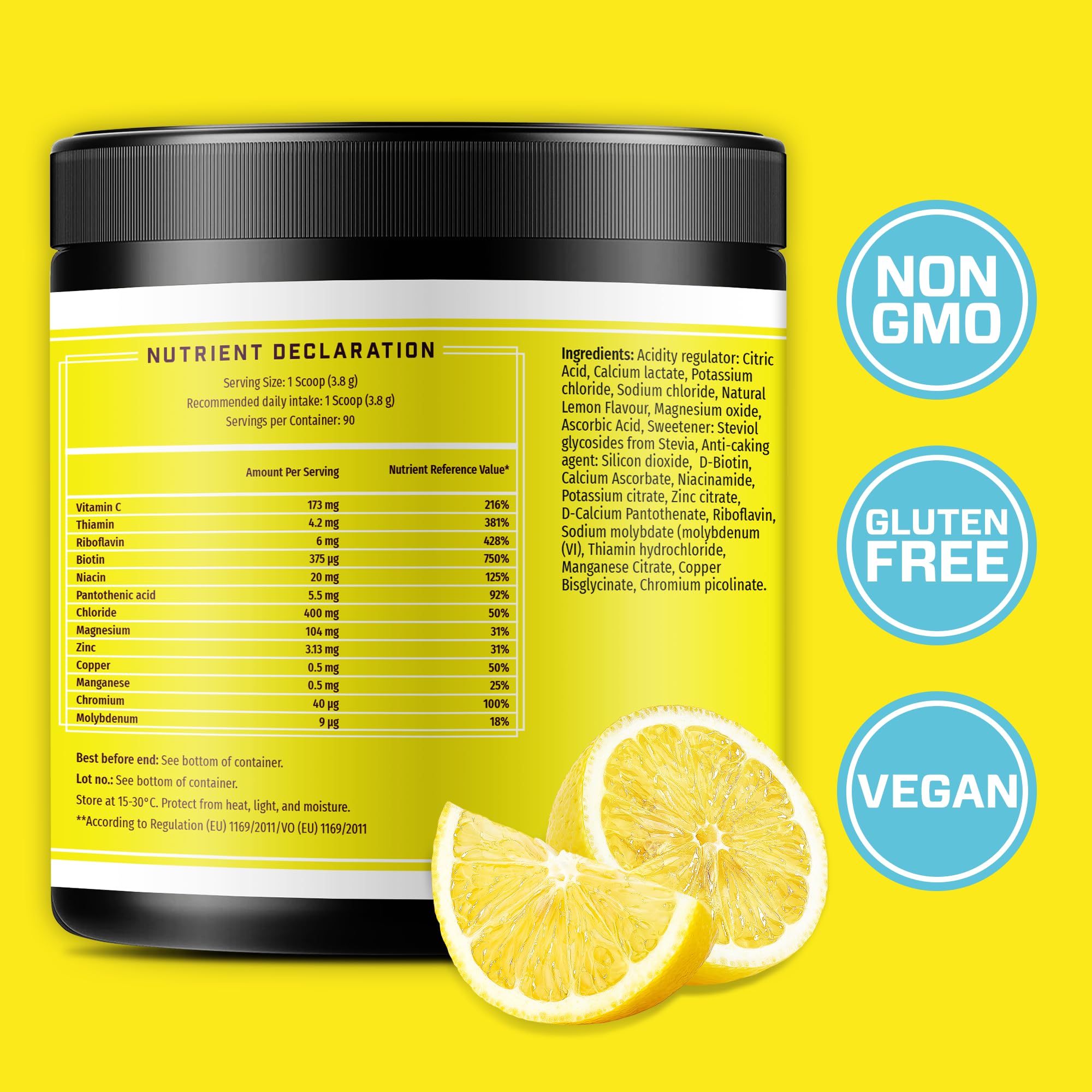 Key Nutrients Electrolytes Hydration Powder - Refreshing Lemonade Drink Mix KEY NUTRIENTS