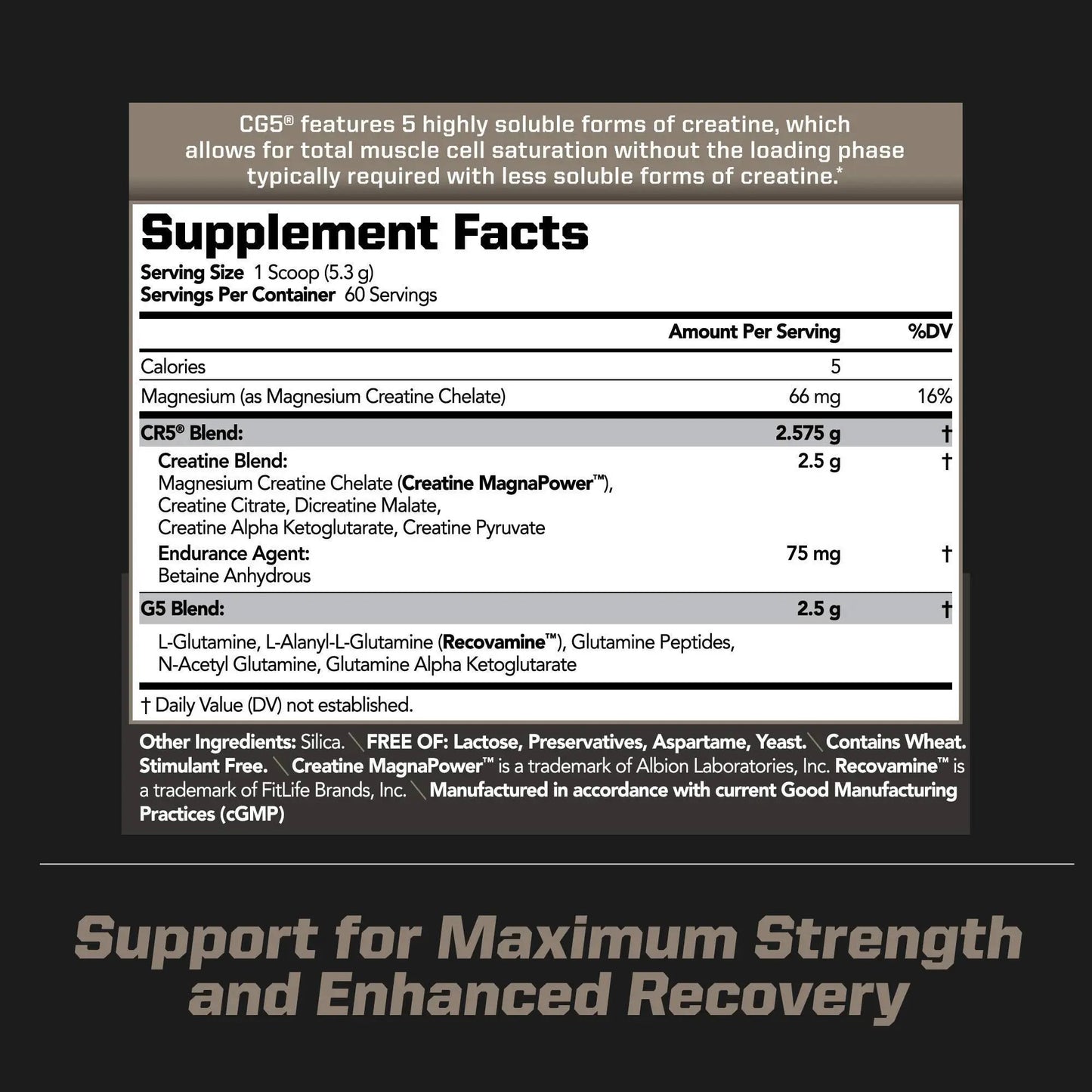 PMD Sports Ultra Pump Fuel Insanity - Pre Workout - Tropical Orange Mango (30 Servings) Sports CG5 Premium Creatine and L-Glutamine Powder (60 Servings)