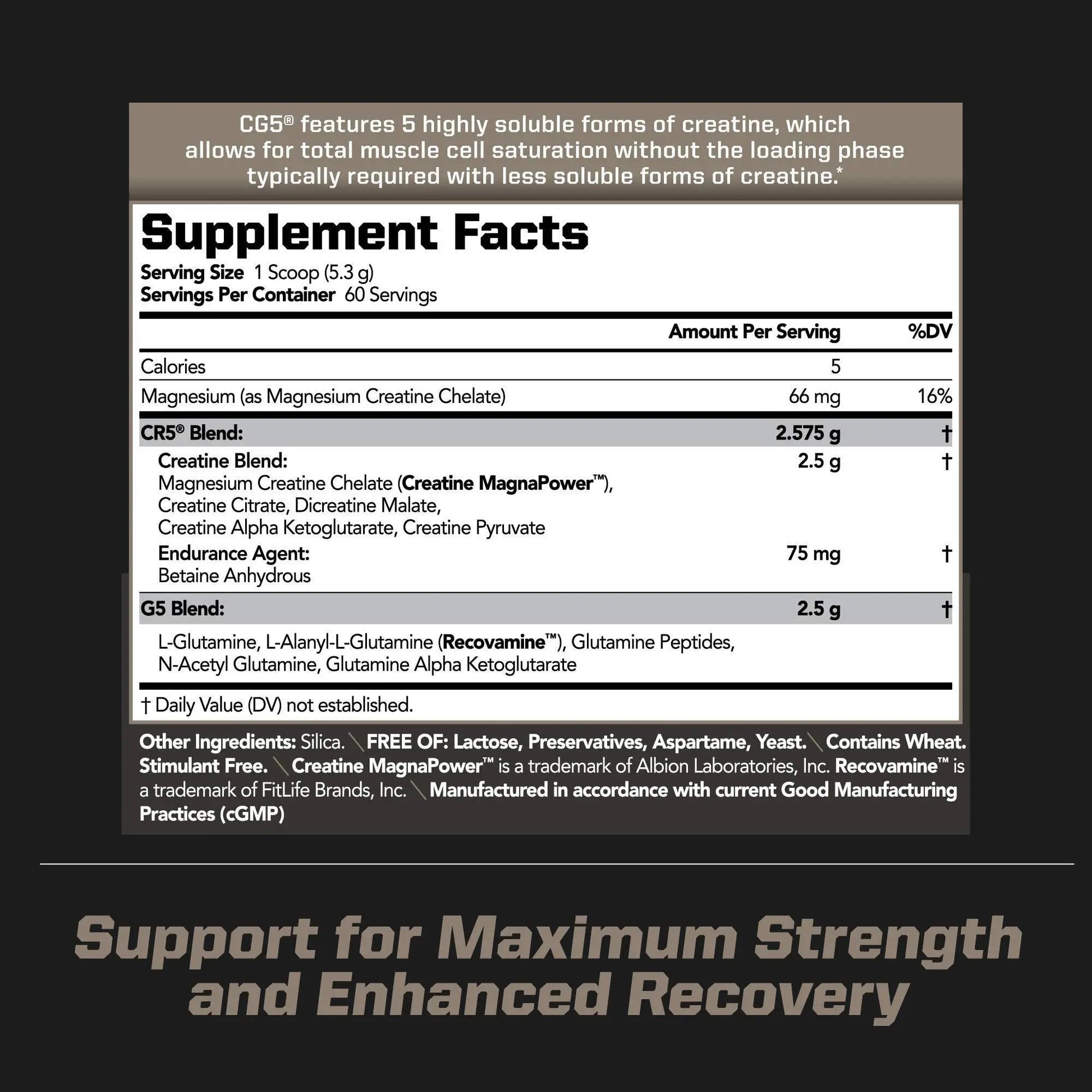 PMD Sports Ultra Pump Fuel Insanity - Pre Workout - Tropical Orange Mango (30 Servings) Sports CG5 Premium Creatine and L-Glutamine Powder (60 Servings)