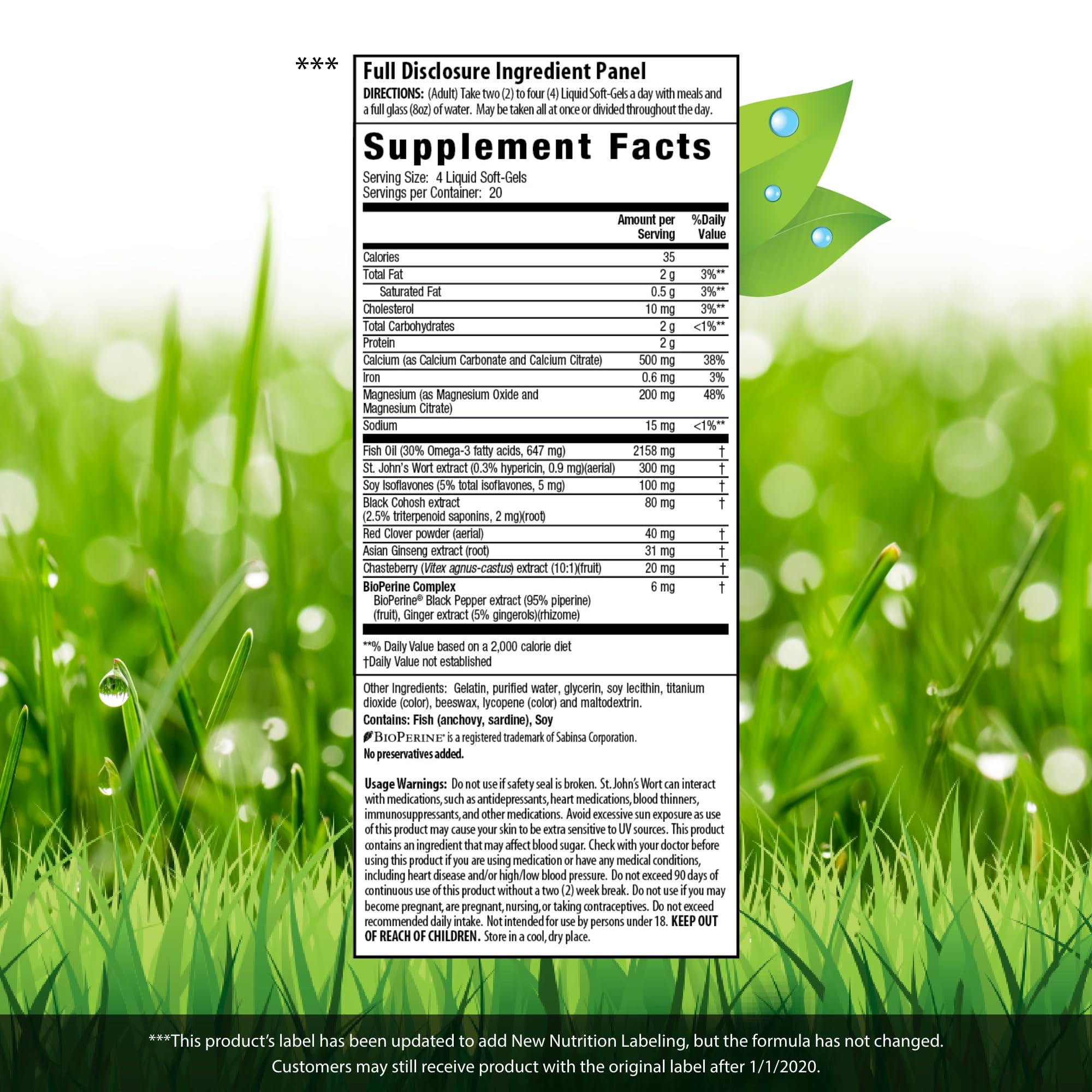 Irwin Naturals EstroPause Menopause & Women's Health Support Supplement