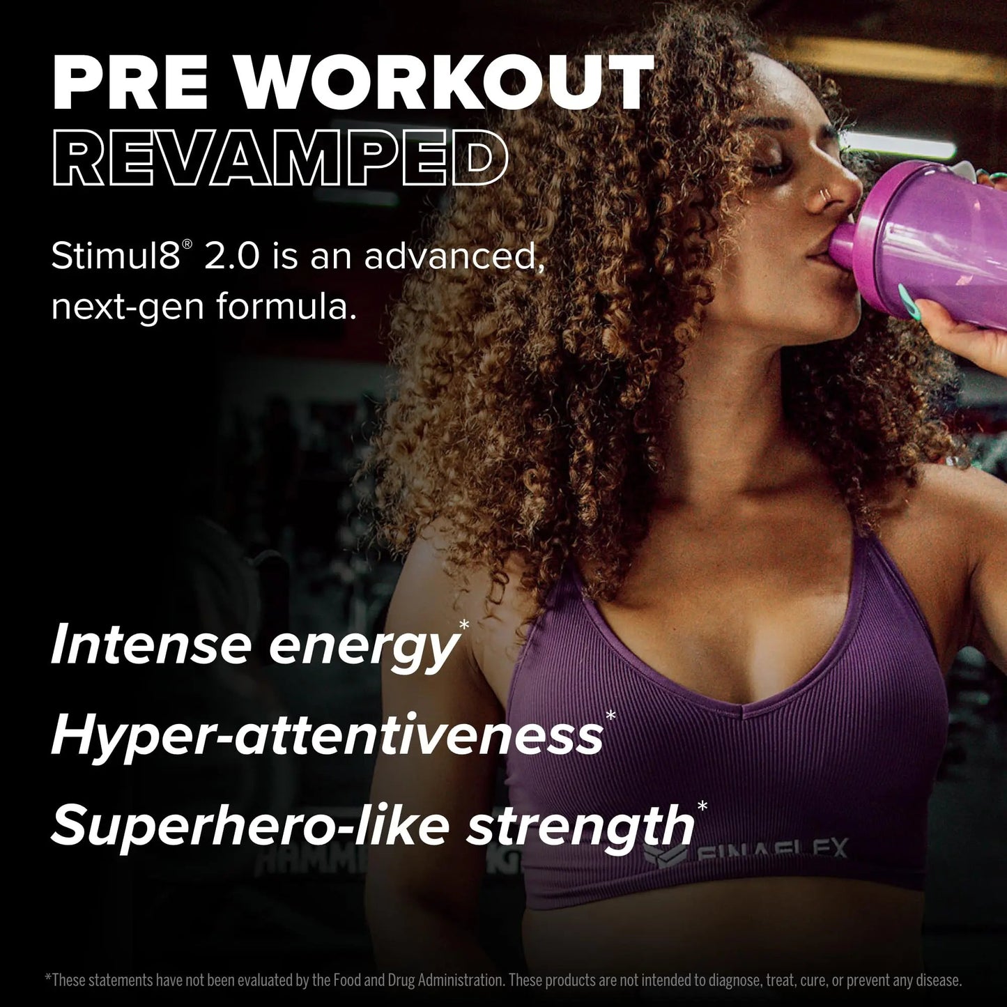FINAFLEX STIMUL8 2.0 Pre Workout, Granny Apple - Delivers Energy, Focus & Strength - with Beta-Alanine, Alpha GPC & Caffeine - 30 Servings