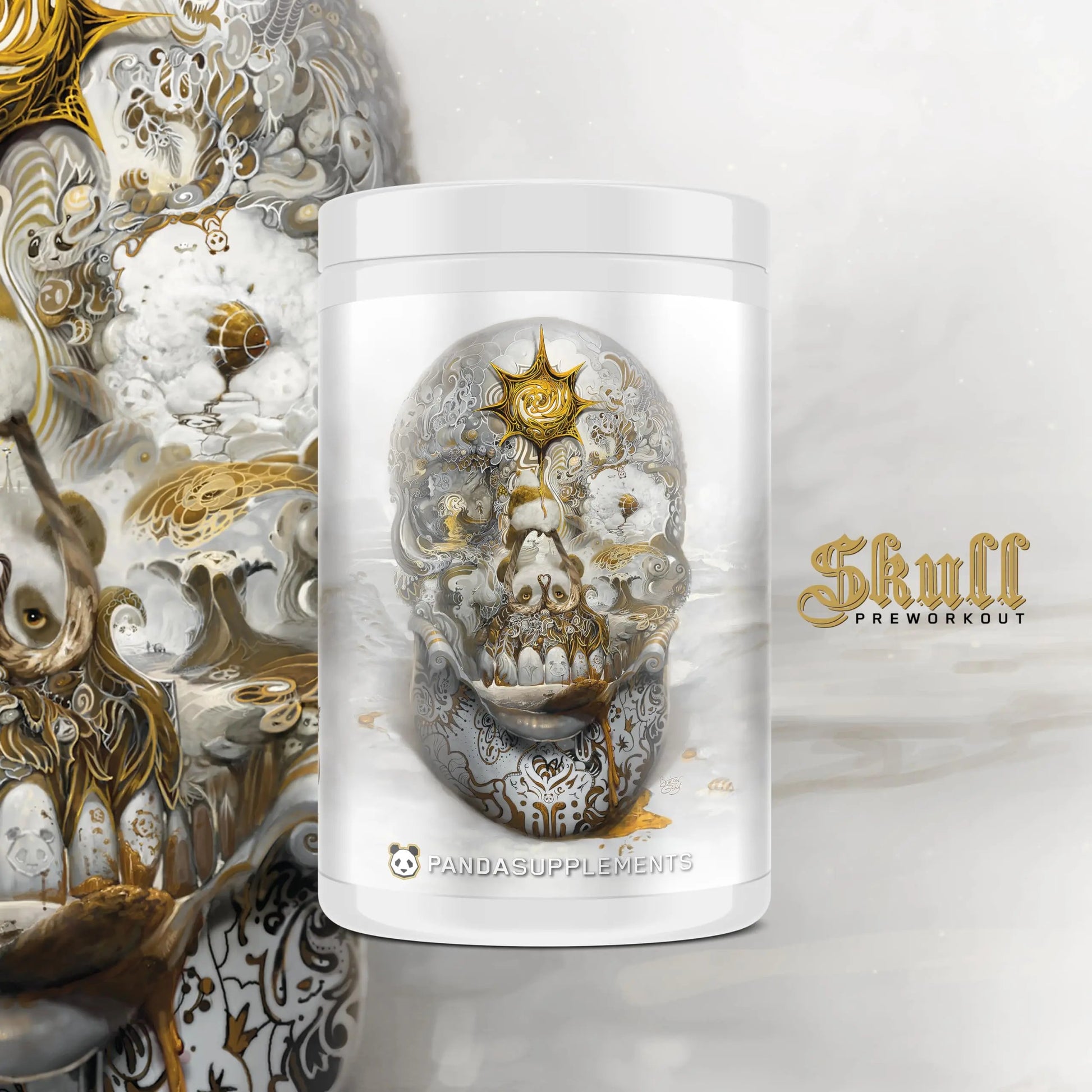 Underground Bio Labs/Panda Supps Skull High Stim/Nootropic Pre-Workout,Lion's Mane Underground Bio Labs
