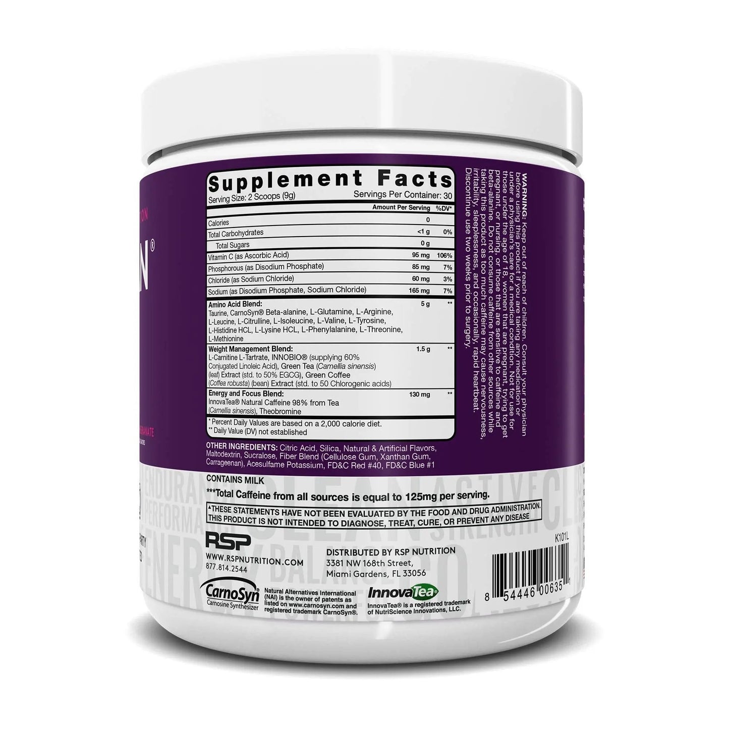 RSP NUTRITION AminoLean Pre Workout Energy (BlackBerry Pomegranate 30 Servings) with AminoLean Recovery Post Workout Boost (Blood Orange 30 Servings)