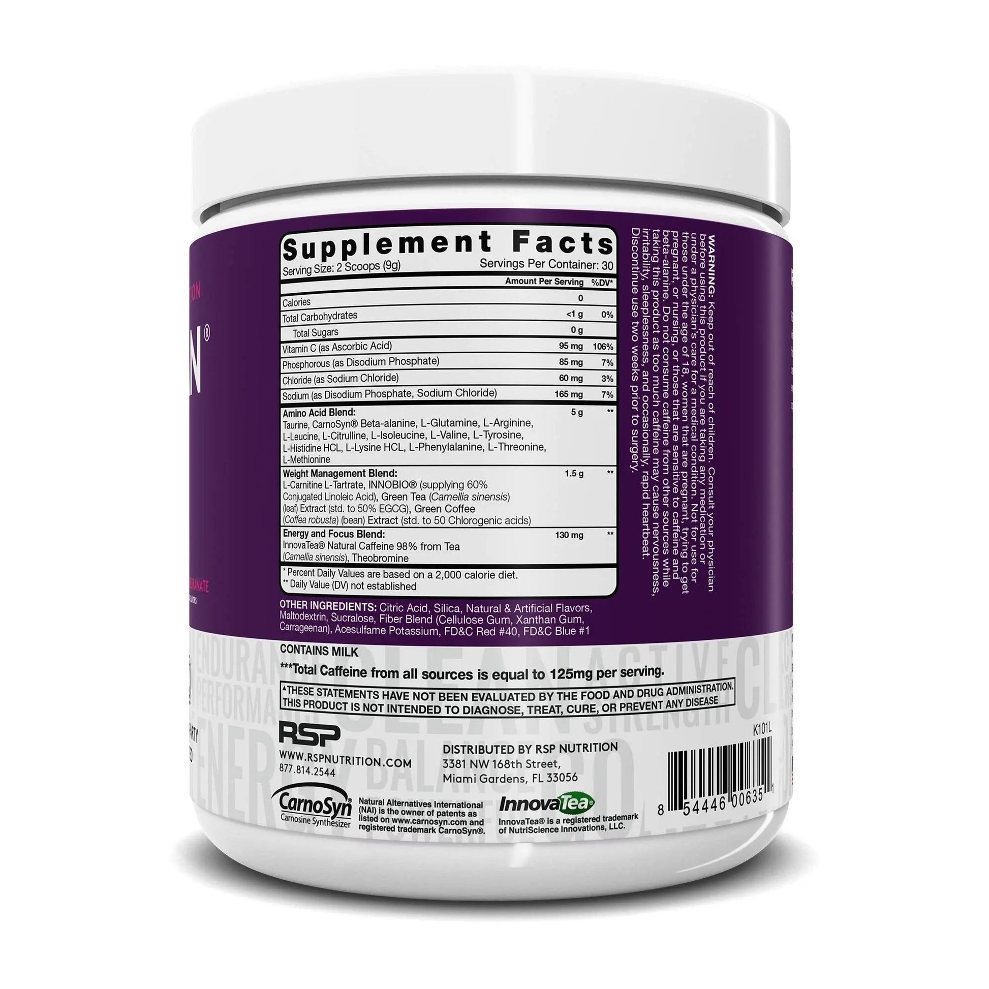 RSP NUTRITION AminoLean Pre Workout Energy (BlackBerry Pomegranate 30 Servings) with AminoLean Recovery Post Workout Boost (Blood Orange 30 Servings)