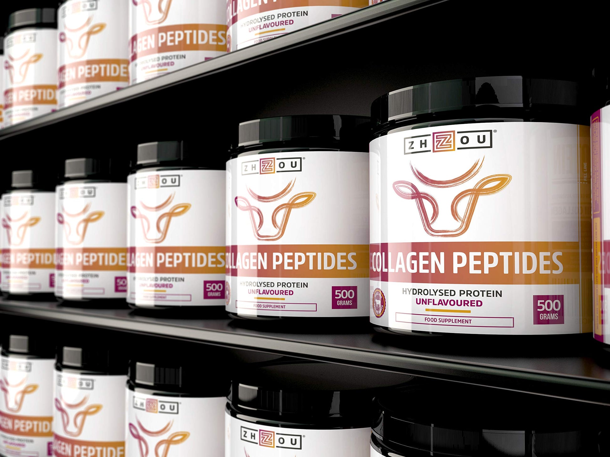 Collagen Powder 500g - Hydrolysed Collagen Peptides Powder - High Protein Bovine Collagen Supplement Nu U Nutrition