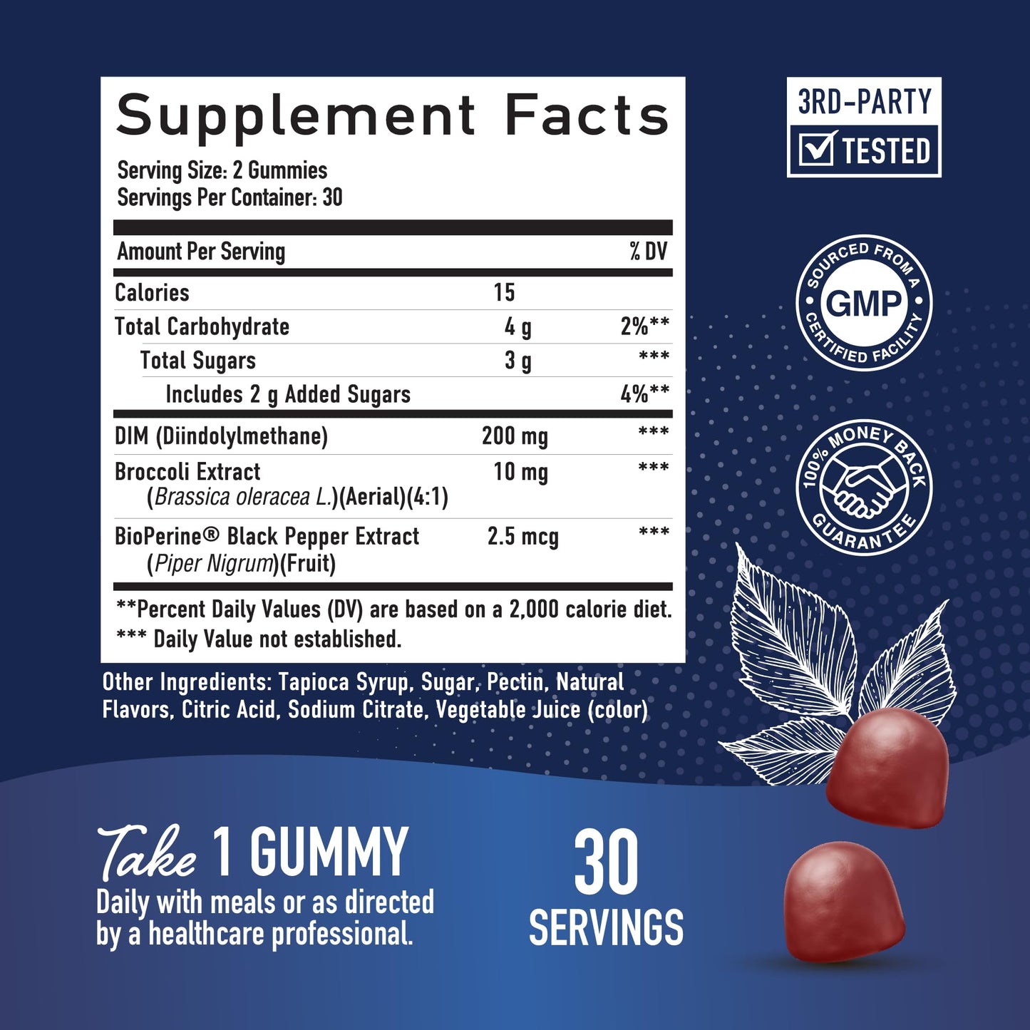 DIM Gummies | 200mg | Hormone Balance Gummies for PMS, Menopause, Hormonal Acne & More