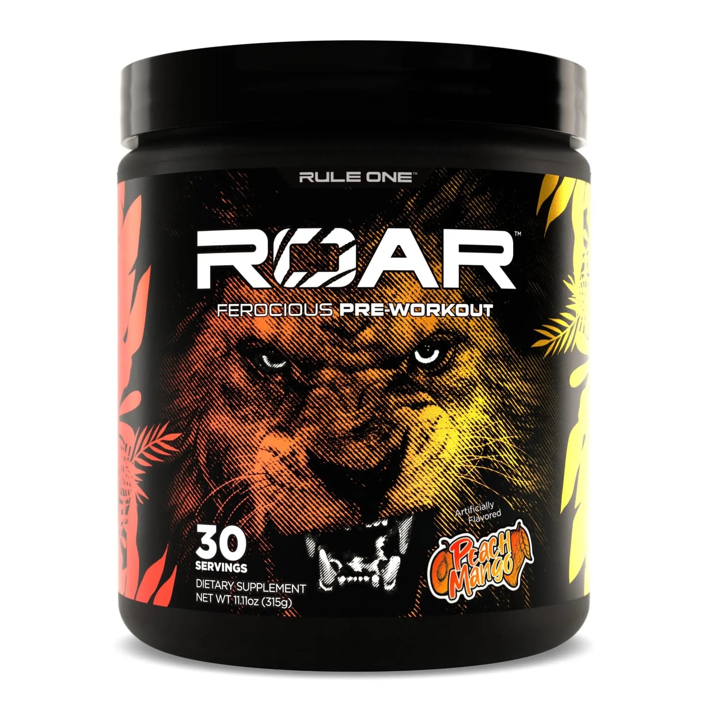 Rule 1 R1 ROAR, Peach Mango - 11.11 oz - Pre-Workout Powder - With Creatine, Beta-Alanine