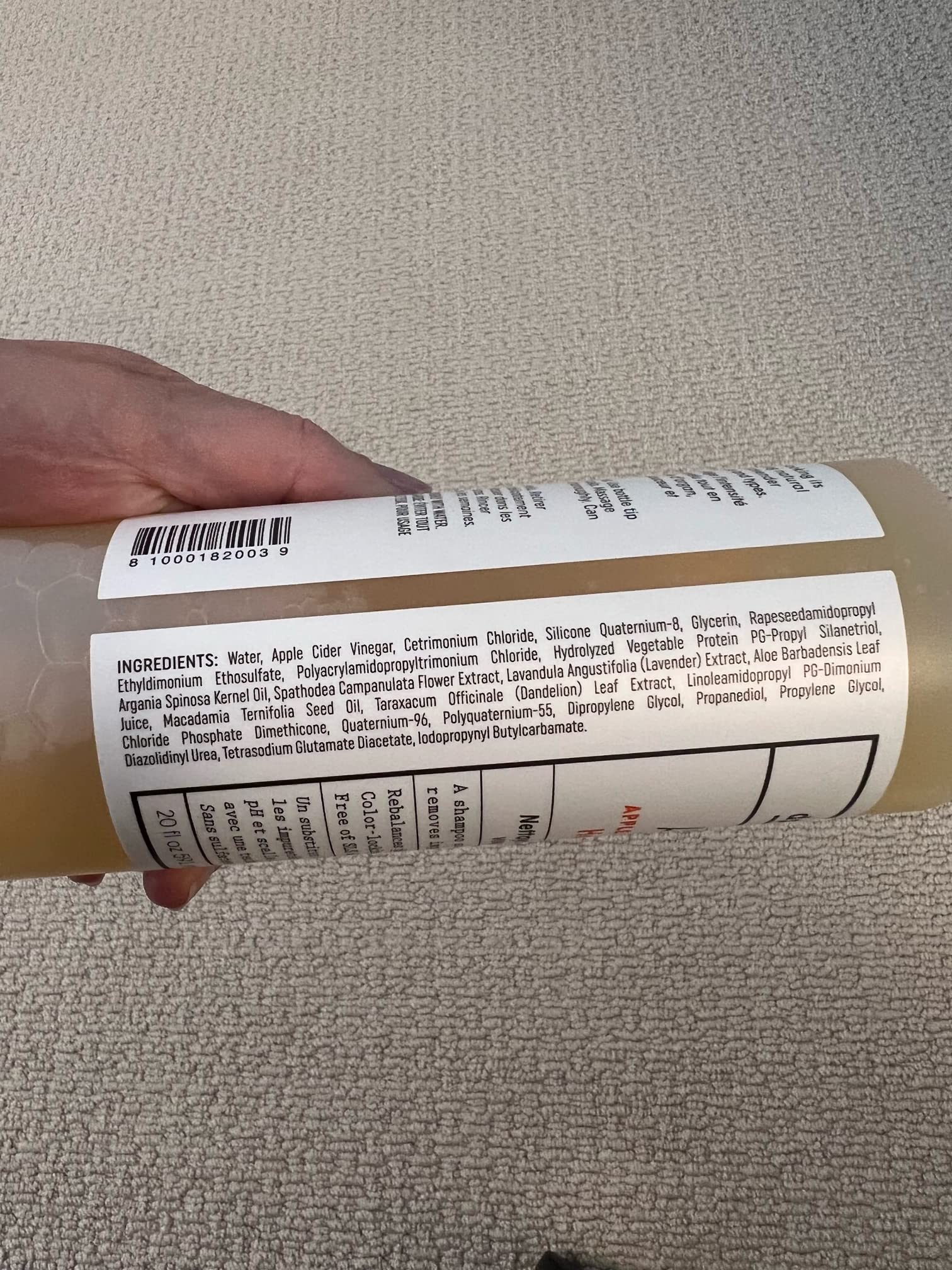 dpHUE Apple Cider Vinegar Hair Rinse, 20 oz - Shampoo Alternative & Scalp Cleanser dpHUE