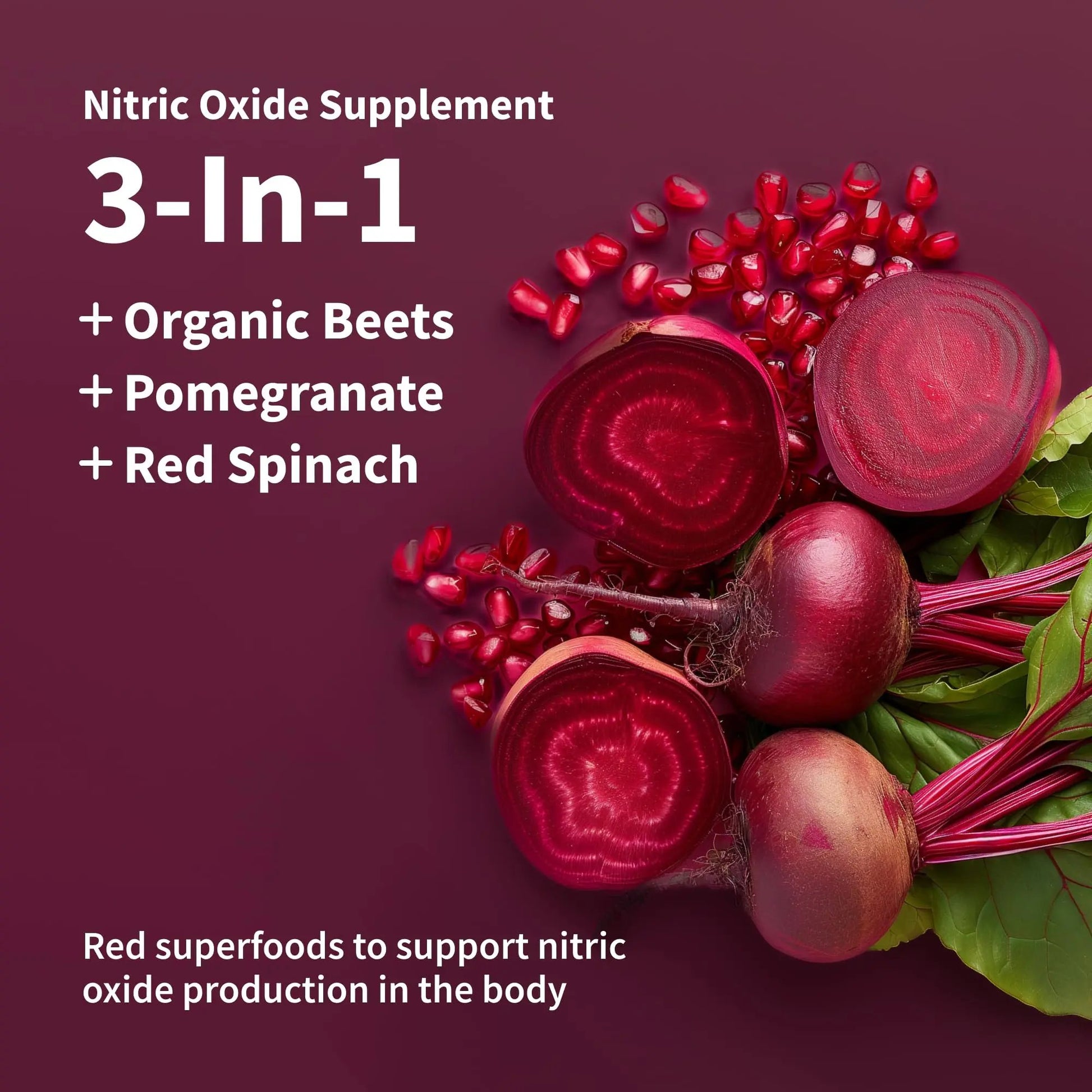 Snap Supplements USDA Organic Beet Root Powder, 3-in-1 Nitric Oxide Supplement, Support Healthy Blood Circulation, 250g (30 Servings, Cherry Lime)