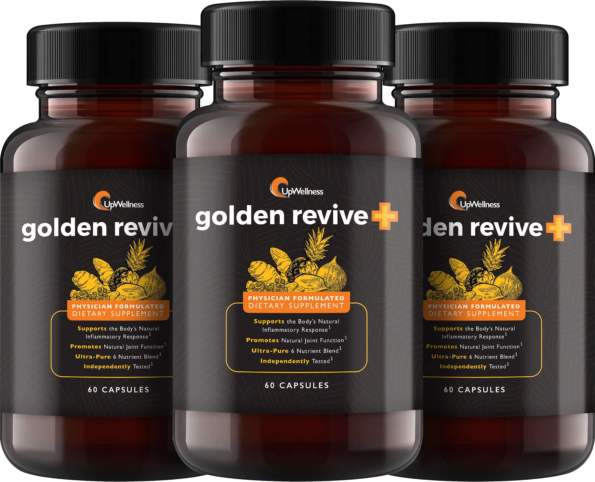 UpWellness Golden Revive + Joint Support with Quercetin, Magnesium, and Turmeric