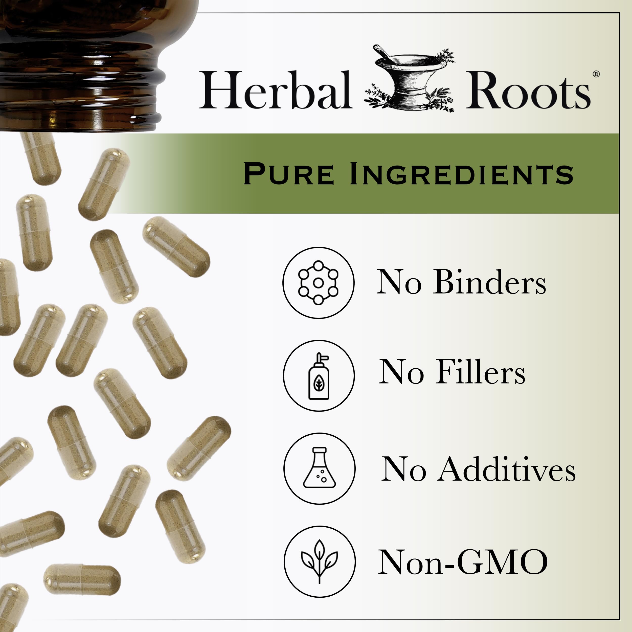 Herbal Roots Organic Hawthorn Berry Capsules | Extra Strength 1,200mg per Serving Herbal Roots