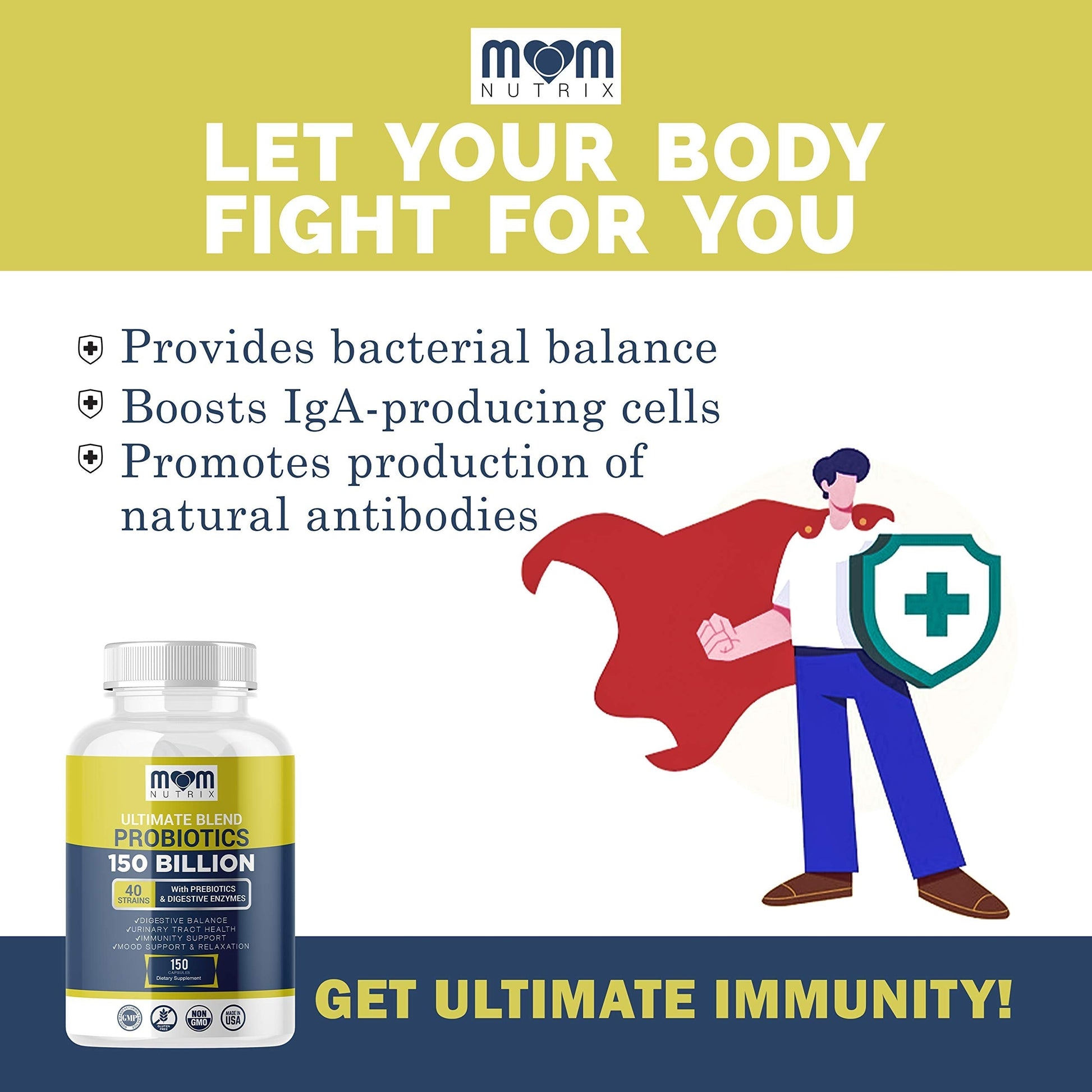 Probiotics 150 Billion CFU - 40 Strain Probiotics for Women, Probiotics for Men and Adults Dr. JOEL'S