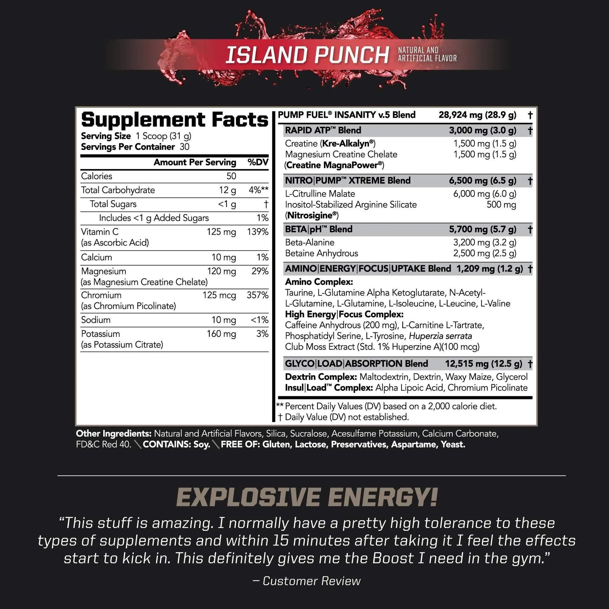 PMD Sports Ultra Pump Fuel - Pre Workout - Island Punch (30 Servings) Sports Omega Cuts Elite Thermogenic Fat Burner (90 Softgels)