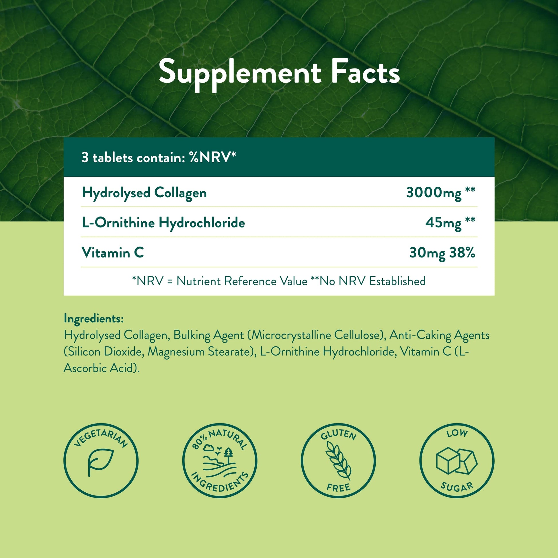 Holland & Barrett Bovine Collagen Tablet 3000mg - Type I Collagen Peptides - Hydrolysed Collagen with Vitamin C - Hair, Skin & Nails Holland & Barrett