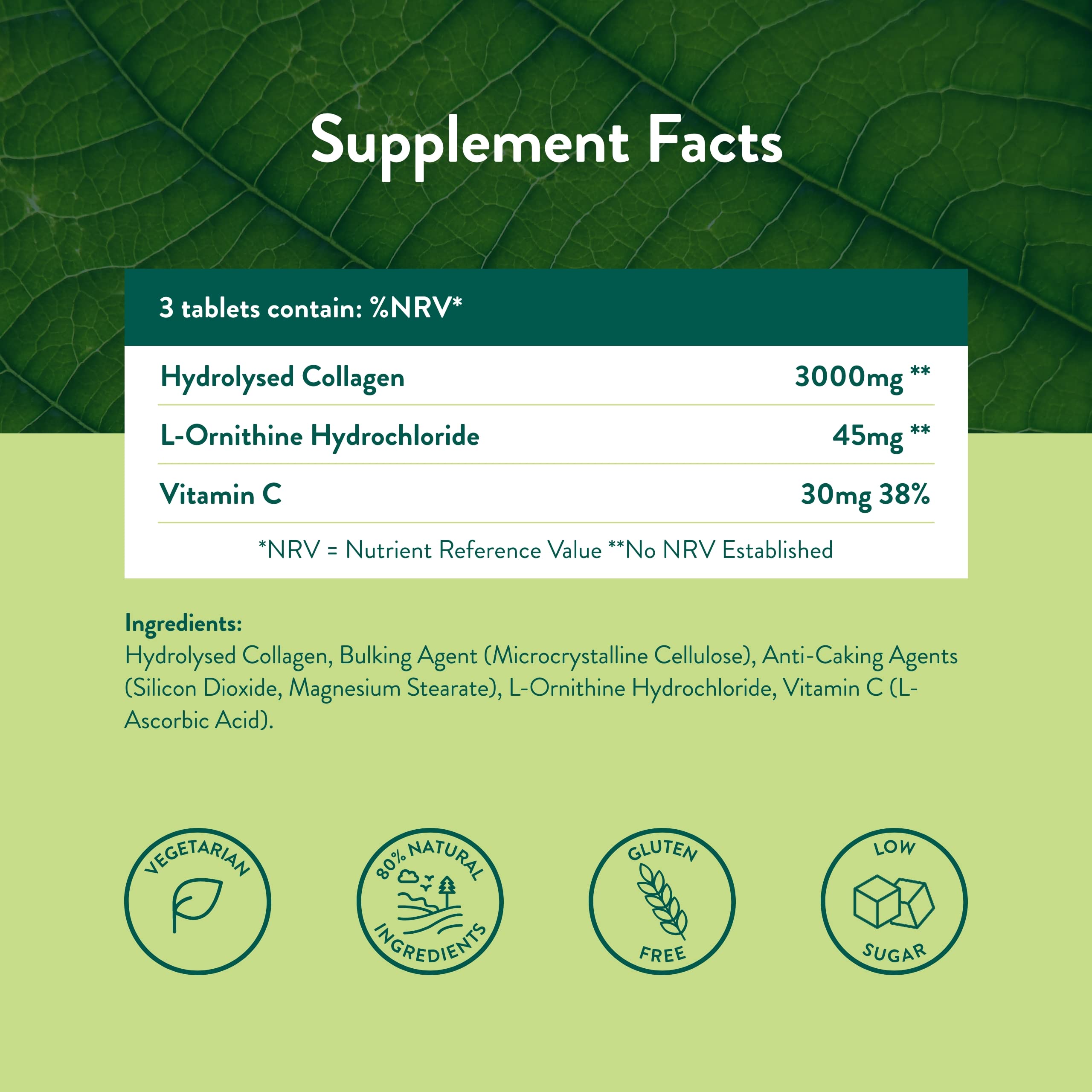 Holland & Barrett Bovine Collagen Tablet 3000mg - Type I Collagen Peptides - Hydrolysed Collagen with Vitamin C - Hair, Skin & Nails Holland & Barrett