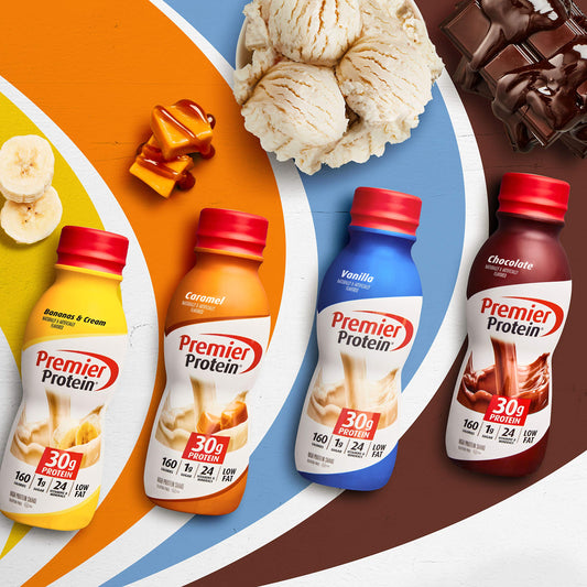 Premier Protein Shake, 30g Protein, 1g Sugar,24 Vitamins&Minerals Nutrients to Support