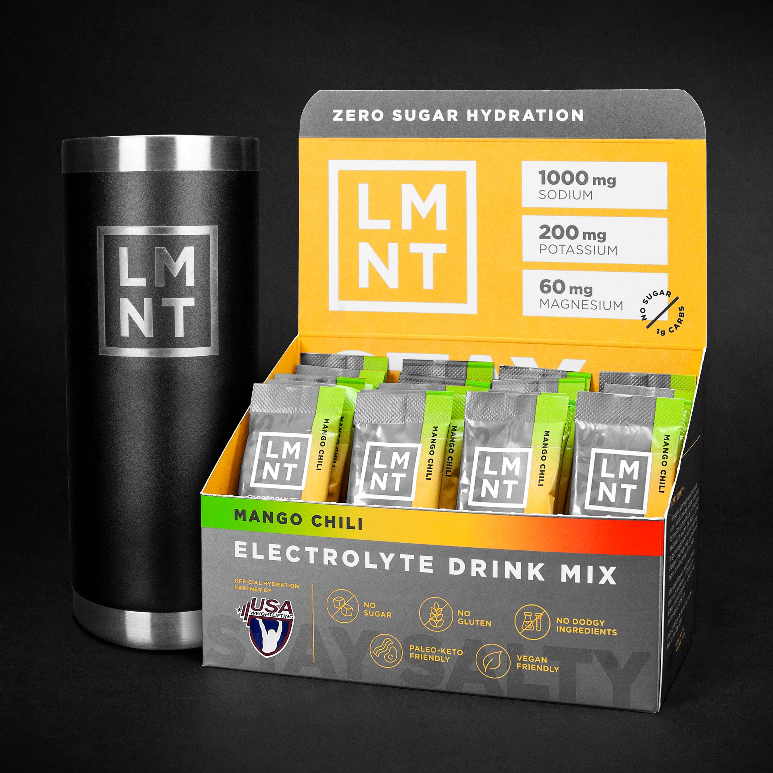 LMNT Keto Electrolyte Powder Packets | Paleo Hydration Powder | No Sugar, No Artificial LMNT ELEMENTAL LABS