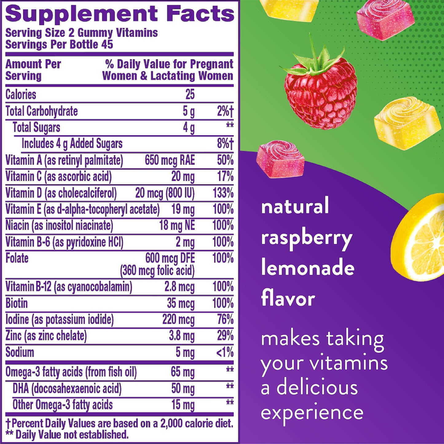 SmartyPants Prenatal Vitamins for Women, Multivitamin Gummies: Omega 3 Fish Oil (EPA/DHA)