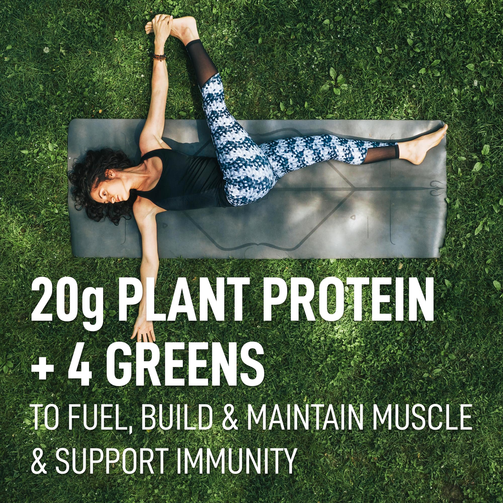 LeanFit Plant-Based Protein & Greens, Natural Berry, 20g Protein, 19 Servings, 1.25 Pound LeanFit
