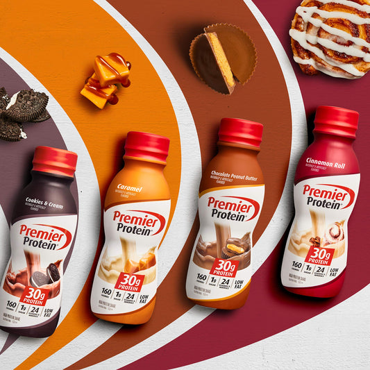 Premier Protein Shake, Chocolate Peanut Butter Liquid, 30g Protein, 1g Sugar, 24 Vitamins