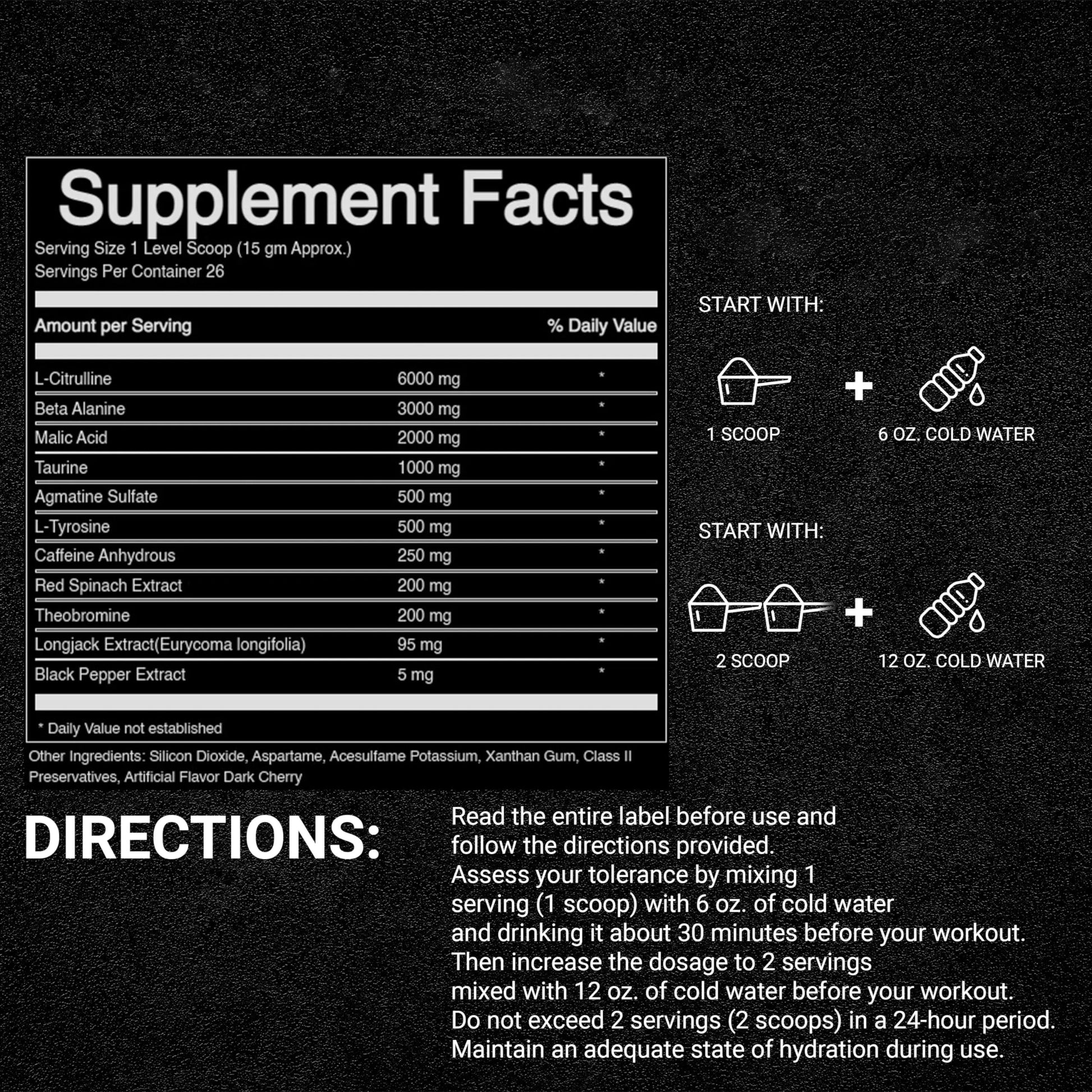STIMJungle Essential Preworkout •Insane Energy •6G L-Citrulline •3G Beta Alanine •Tongkat Ali •Caffeine •Theobromine