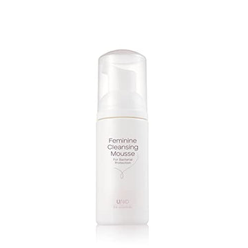 UNID Feminine Cleansing Mousse, pH balanced 3.8, plant-based, lactic acid, vitamin b5, foam