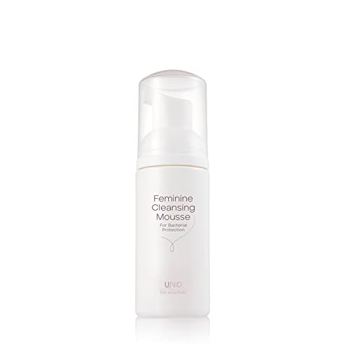 UNID Feminine Cleansing Mousse, pH balanced 3.8, plant-based, lactic acid, vitamin b5, foam