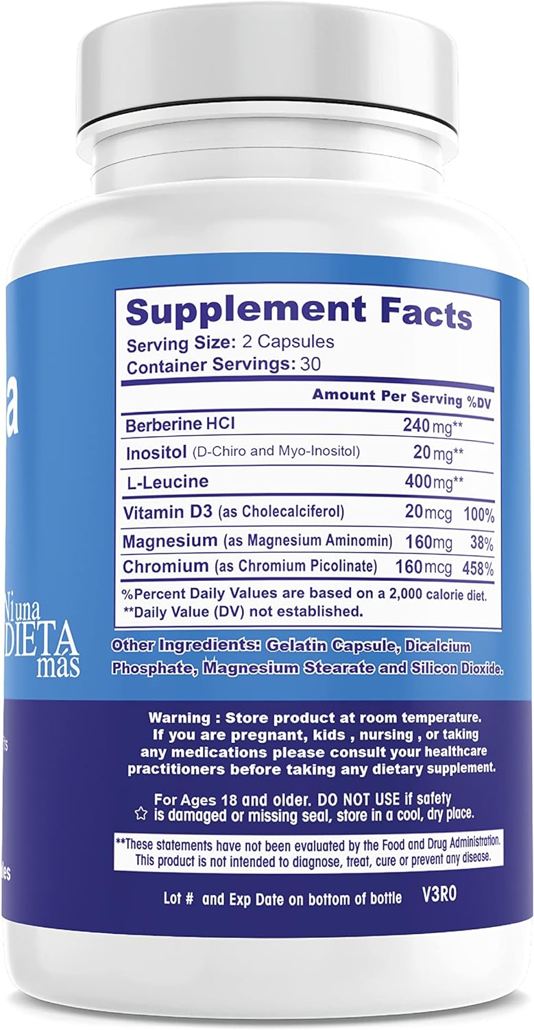 METFORMINA NATURAL - Fat & Glucose Metabolism Support - Dr Salomon