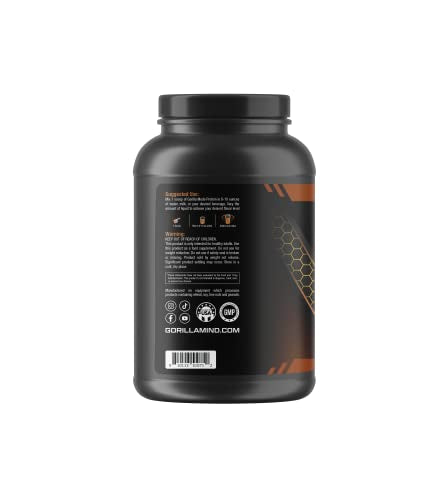 Gorilla Mode Premium Whey Protein - Chocolate / 25 Grams of Whey Protein Isolate Gorilla Mind