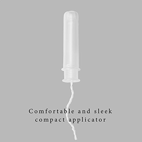 Cora Organic Applicator Tampons | Super Absorbency | 100% Organic Cotton, Unscented, BPA-Free Cora