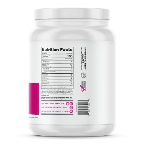 FoxyFit Protein for Her, Caramel Mocha Whey Protein Powder with CLA and Biotin FoxyFit