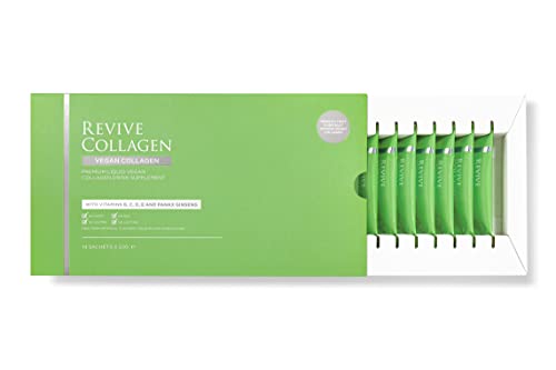 Revive Collagen 2500mg Plant Based Vegan Collagen with Added Vitamin B, C, D & E, Improved Skin, Hair & Nails Revive Collagen